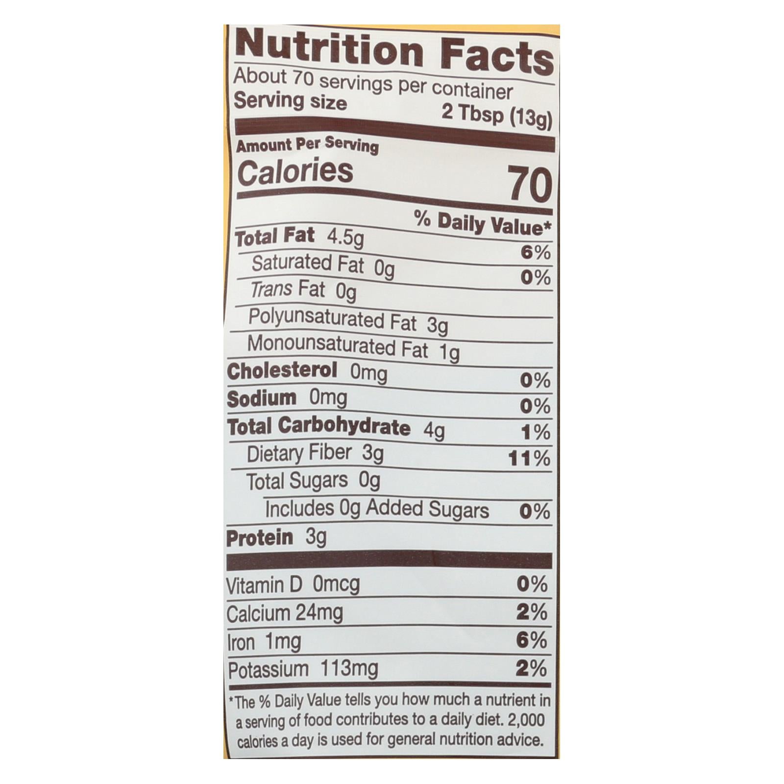 Bob's Red Mill - Organic Flaxseed Meal - Brown - Case of 4 - 32 oz