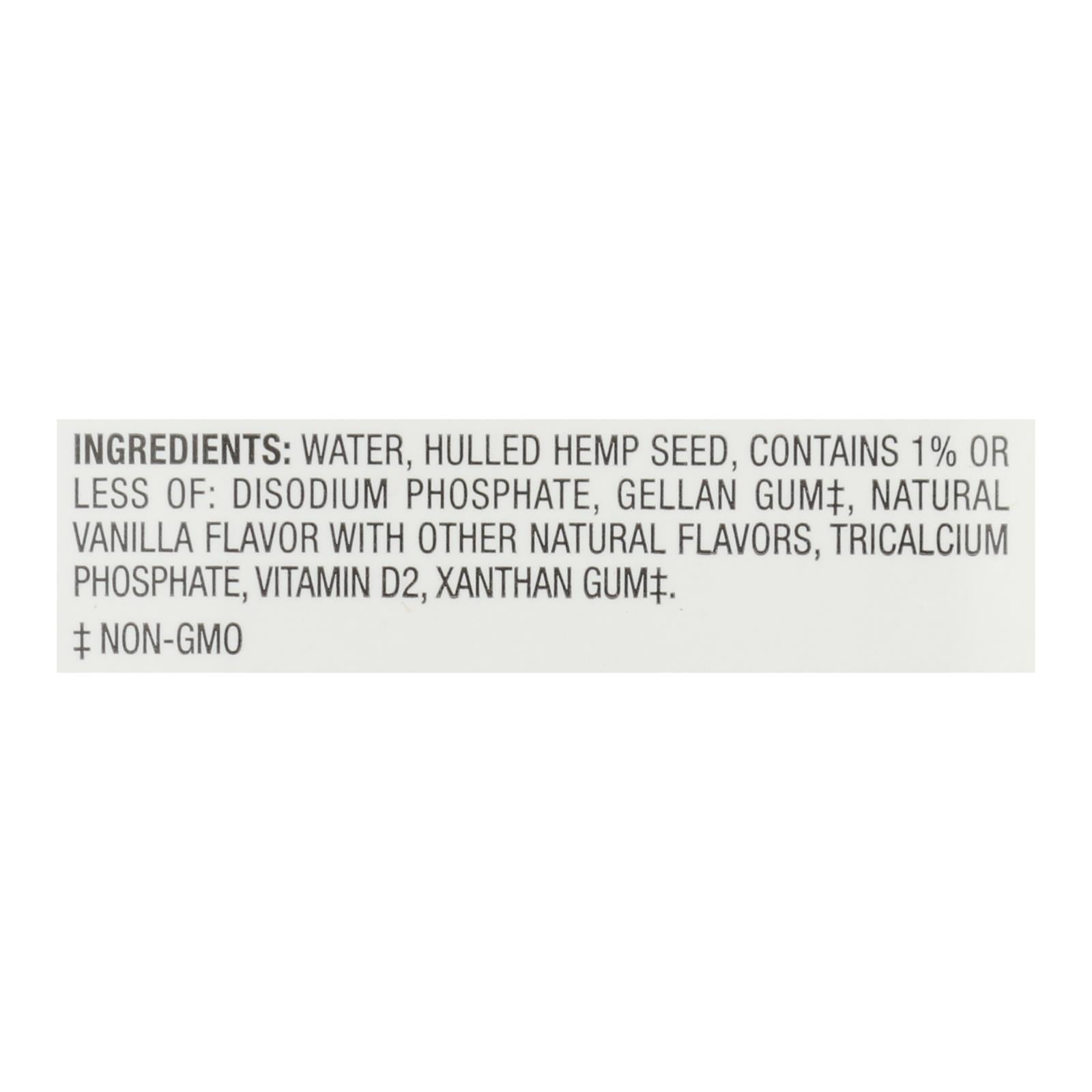 Pacific Natural Foods Hemp Vanilla - Unsweetened - Case of 12 - 32 Fl oz.