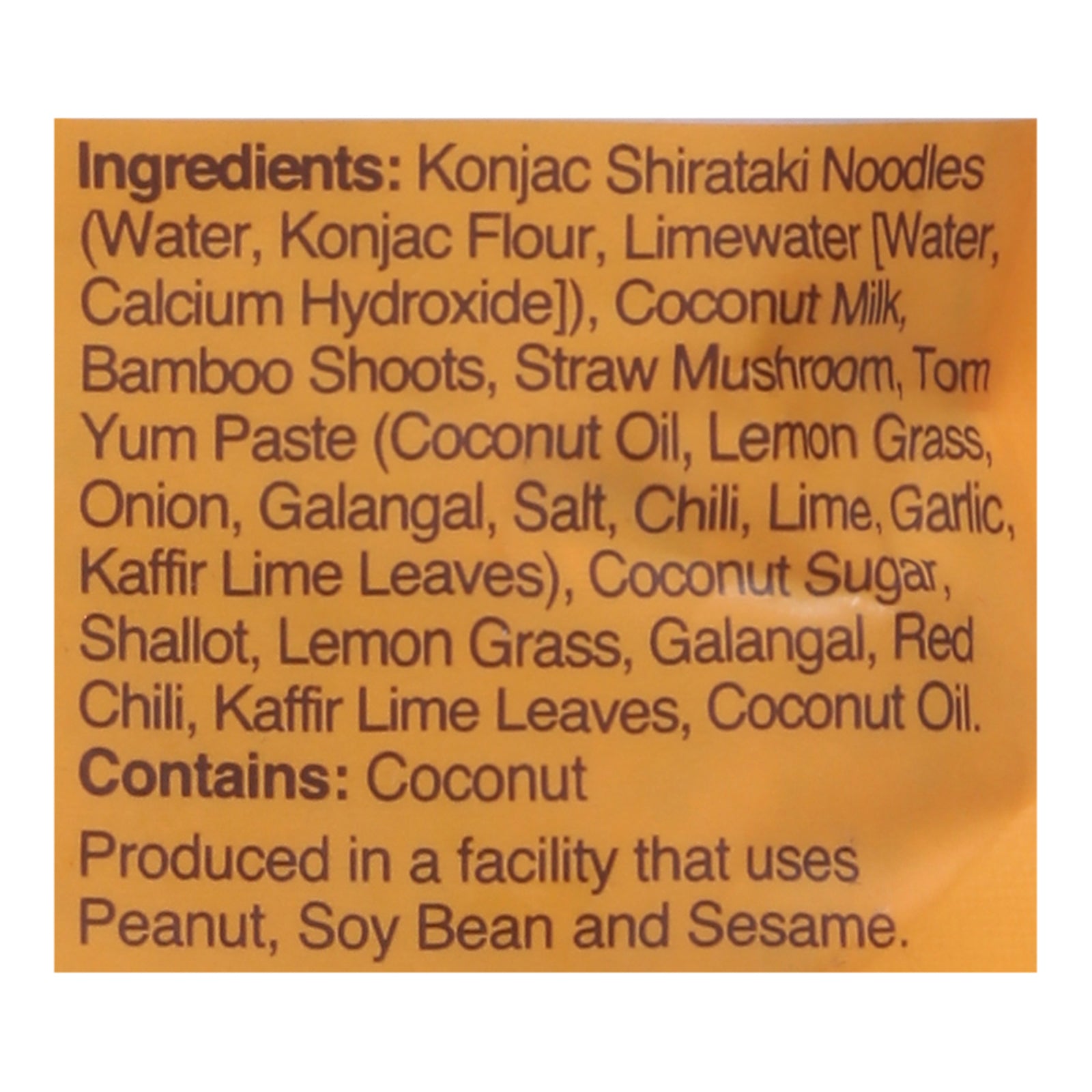 Miracle Noodle - Rte Meal Thai Tom Yum - Case of 6-9.9 OZ