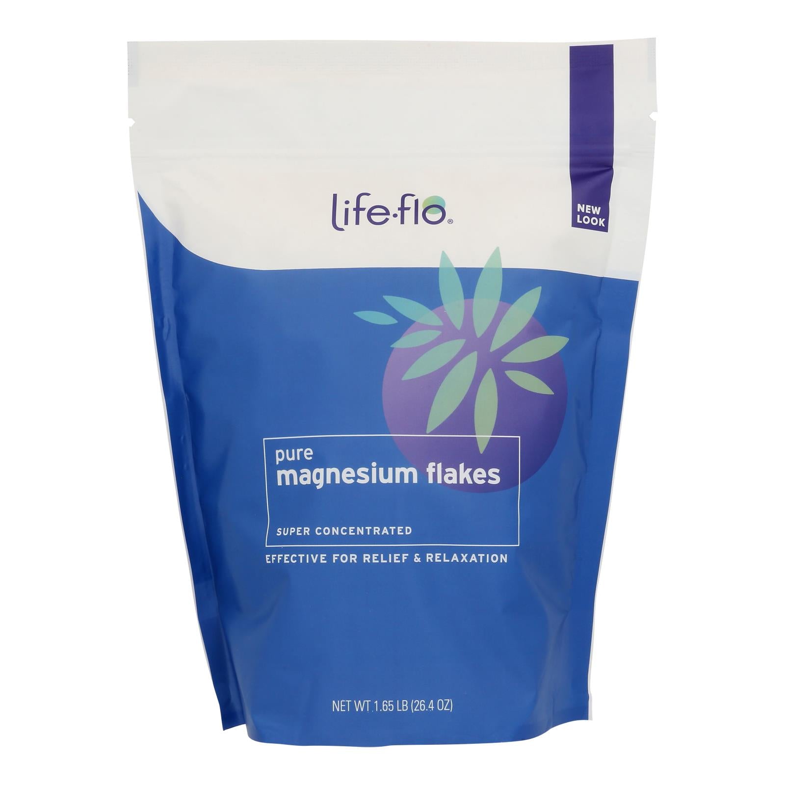 Life Flo - Magnesium Flakes Pure - 1 Each - 1.65 LB