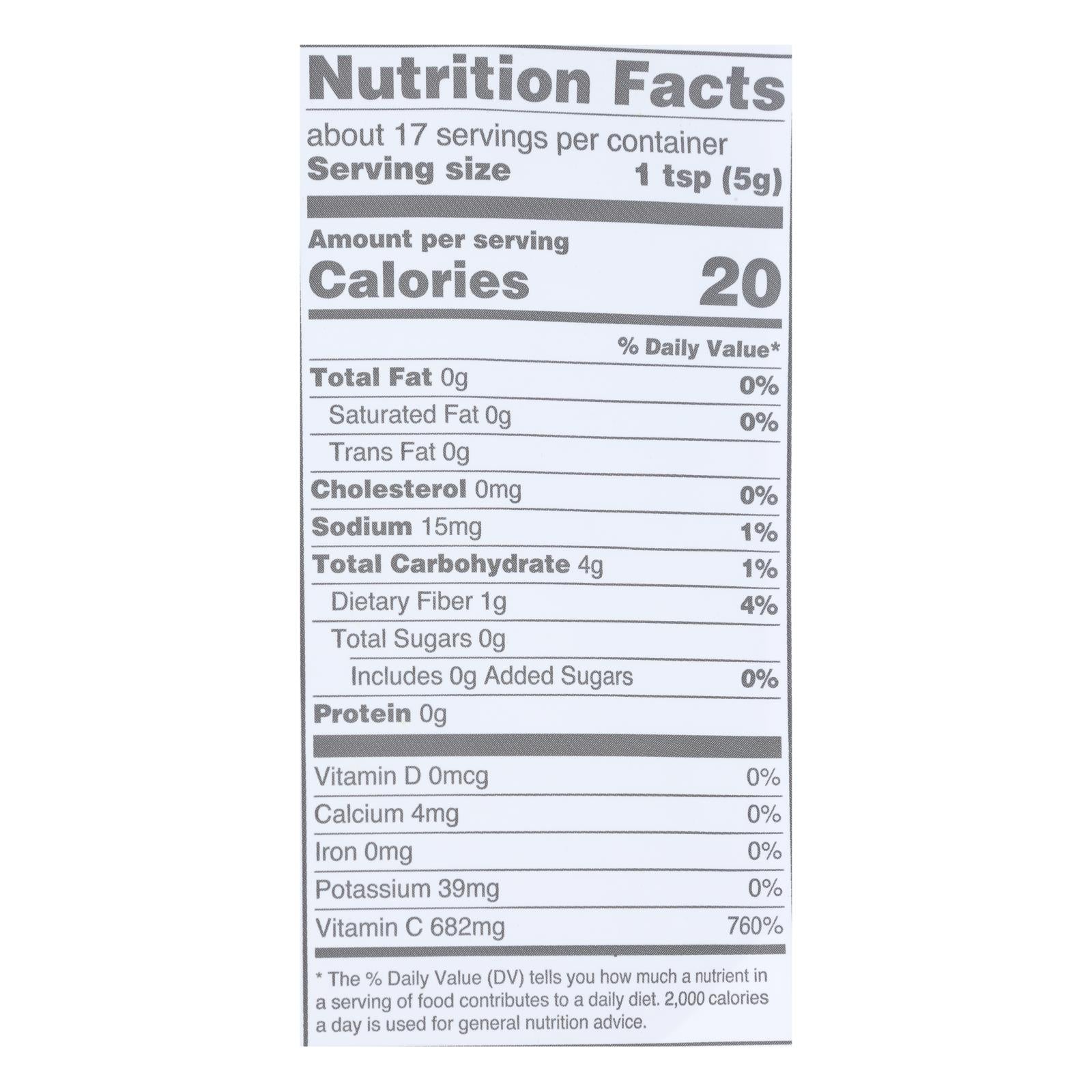 Navitas Naturals Camu Powder - Organic - Raw - 3 oz - case of 6