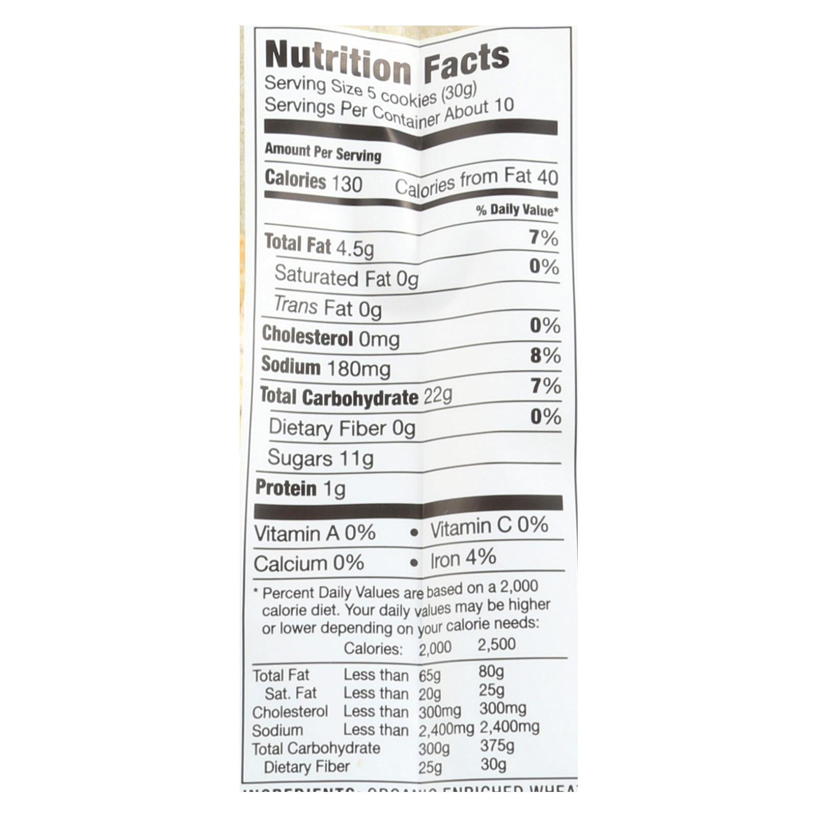 MI-DEL Vanilla Snaps Cookies - Crunchy Organic Treats - 10 Oz Case of 8 - Kosher Delight