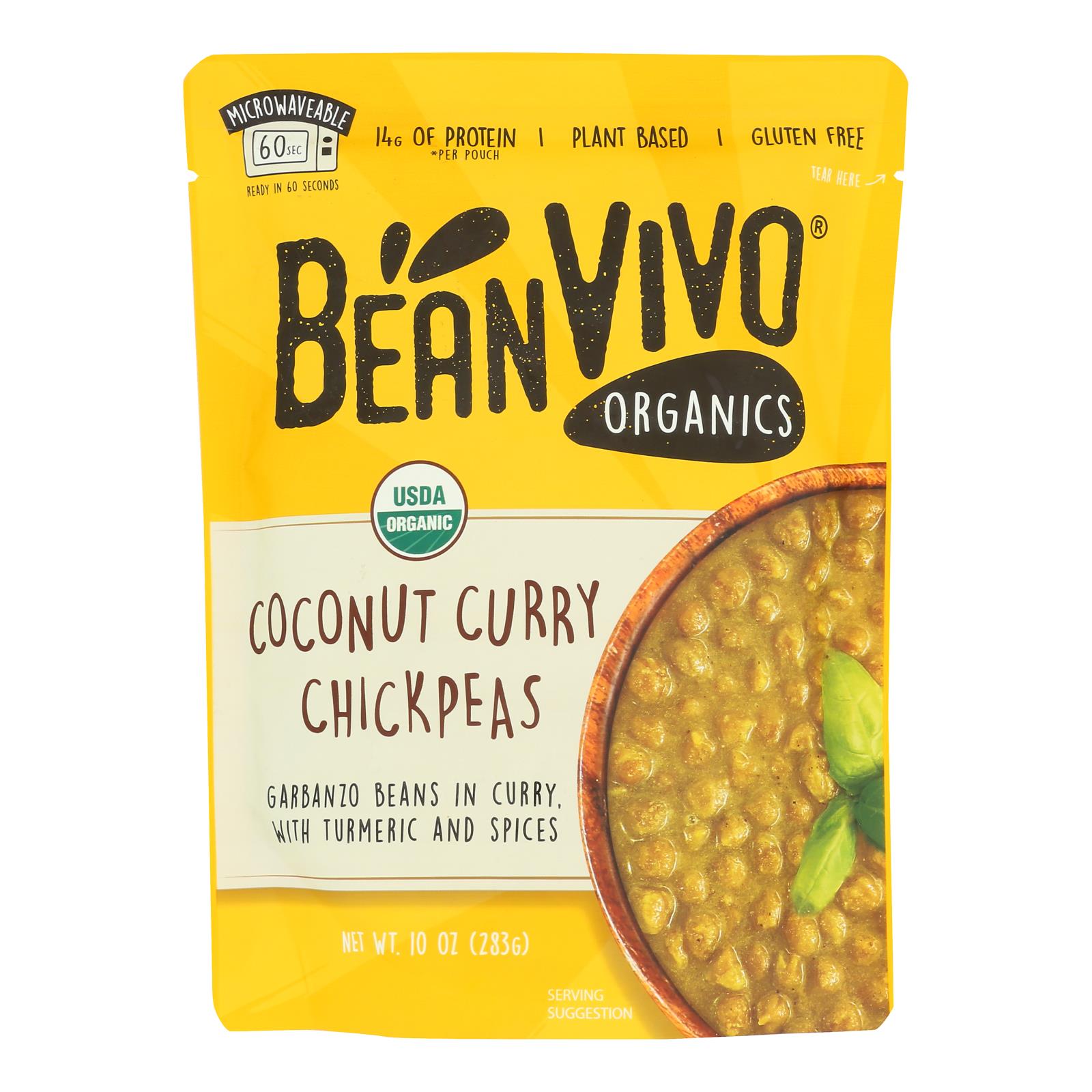 Bean Vivo - Chickpeas Coconut Curry - Case of 6-10 OZ