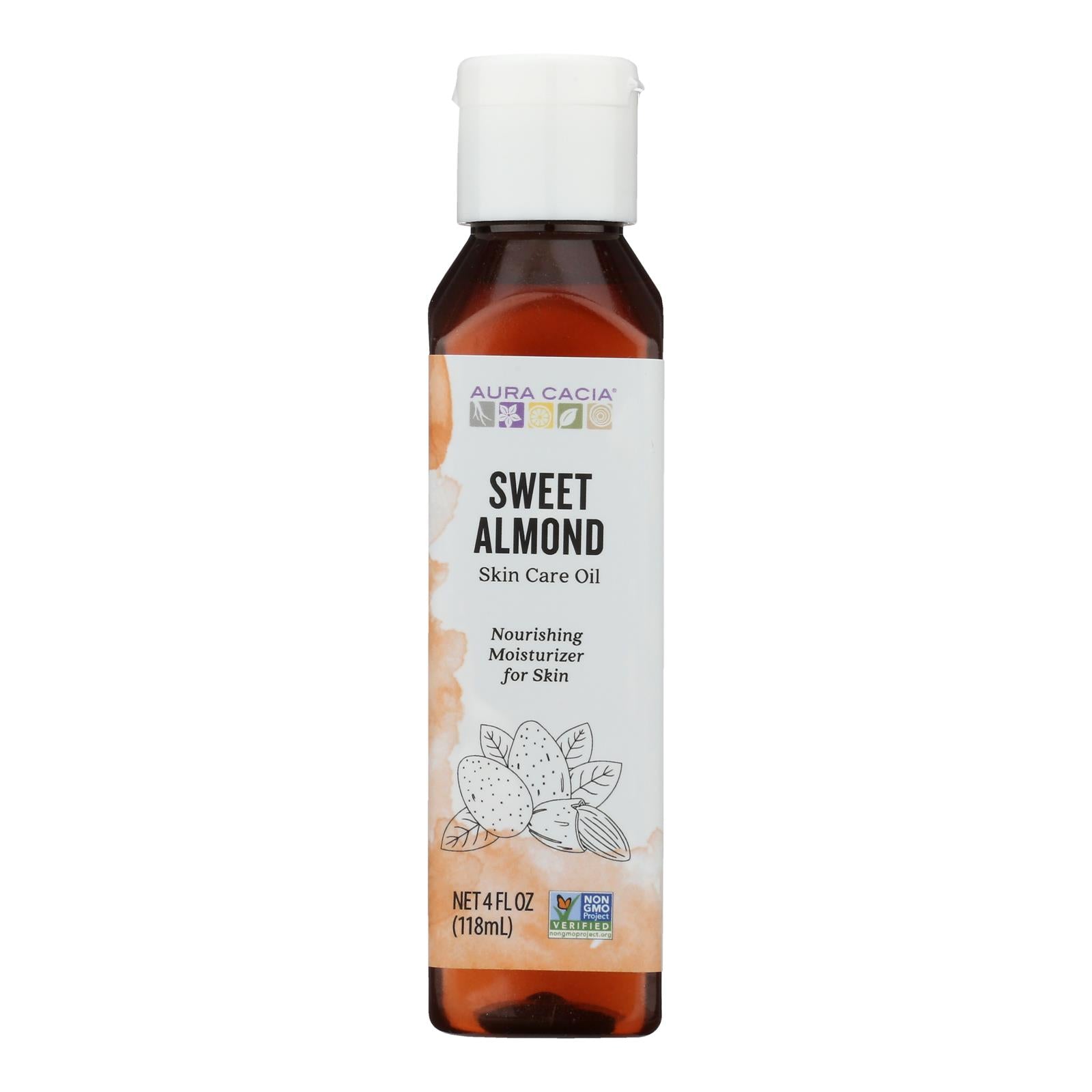 Aura Cacia - Sweet Almond Natural Skin Care Oil - 4 fl oz