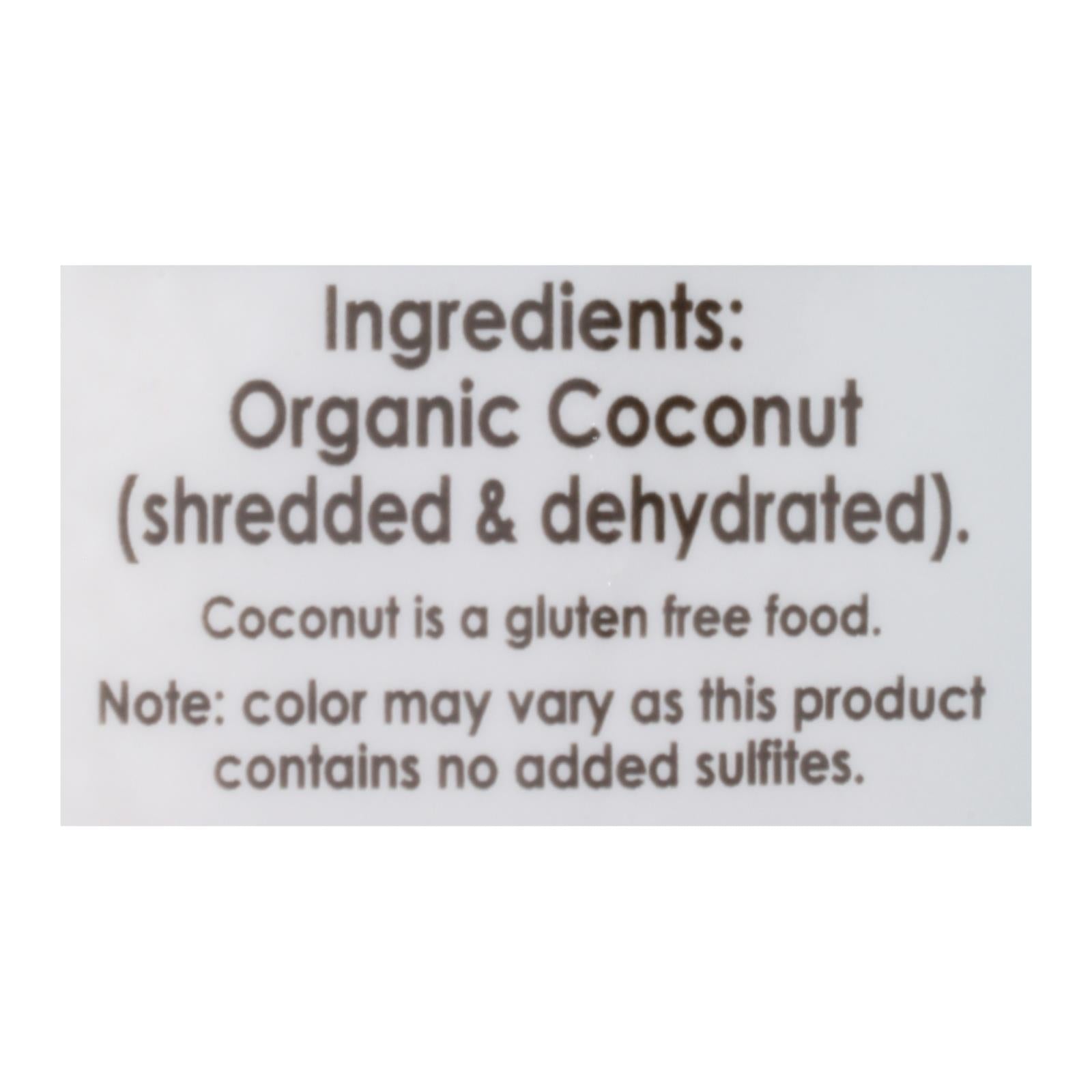 Let's Do Organics Organic Lite Shredded - Coconut - Case of 12 - 8.8 oz.