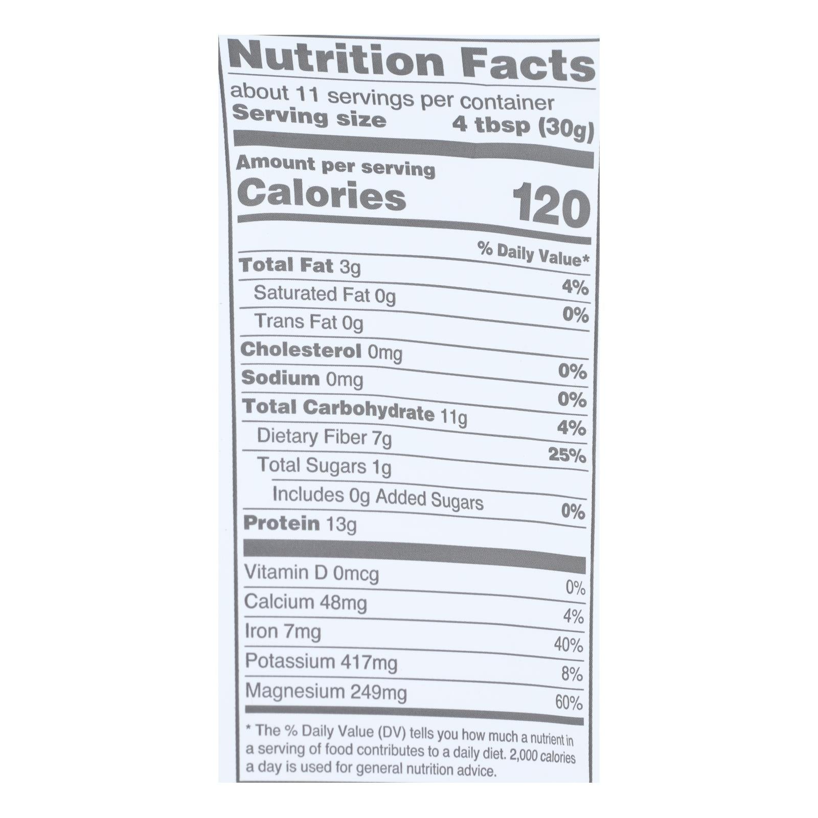 Navitas Naturals Protein Powder - Organic - Hemp - Raw - 12 oz - case of 6