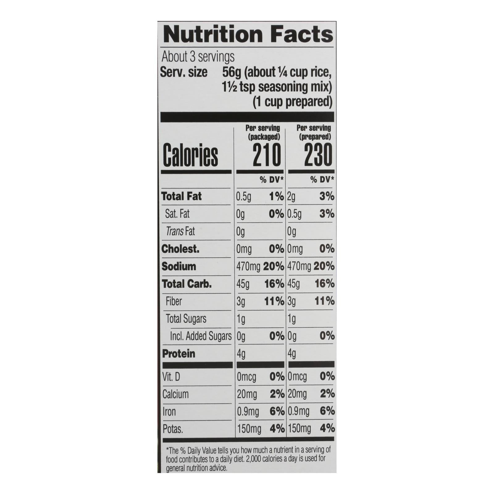 Lundberg Family Farms Organic Whole Grain Yellow Rice - Case of 6 - 6 oz.