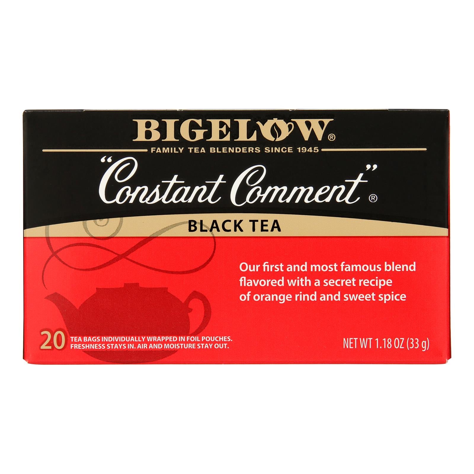 Bigelow Tea Constant Comment Black Tea - Case of 6 - 20 Bags