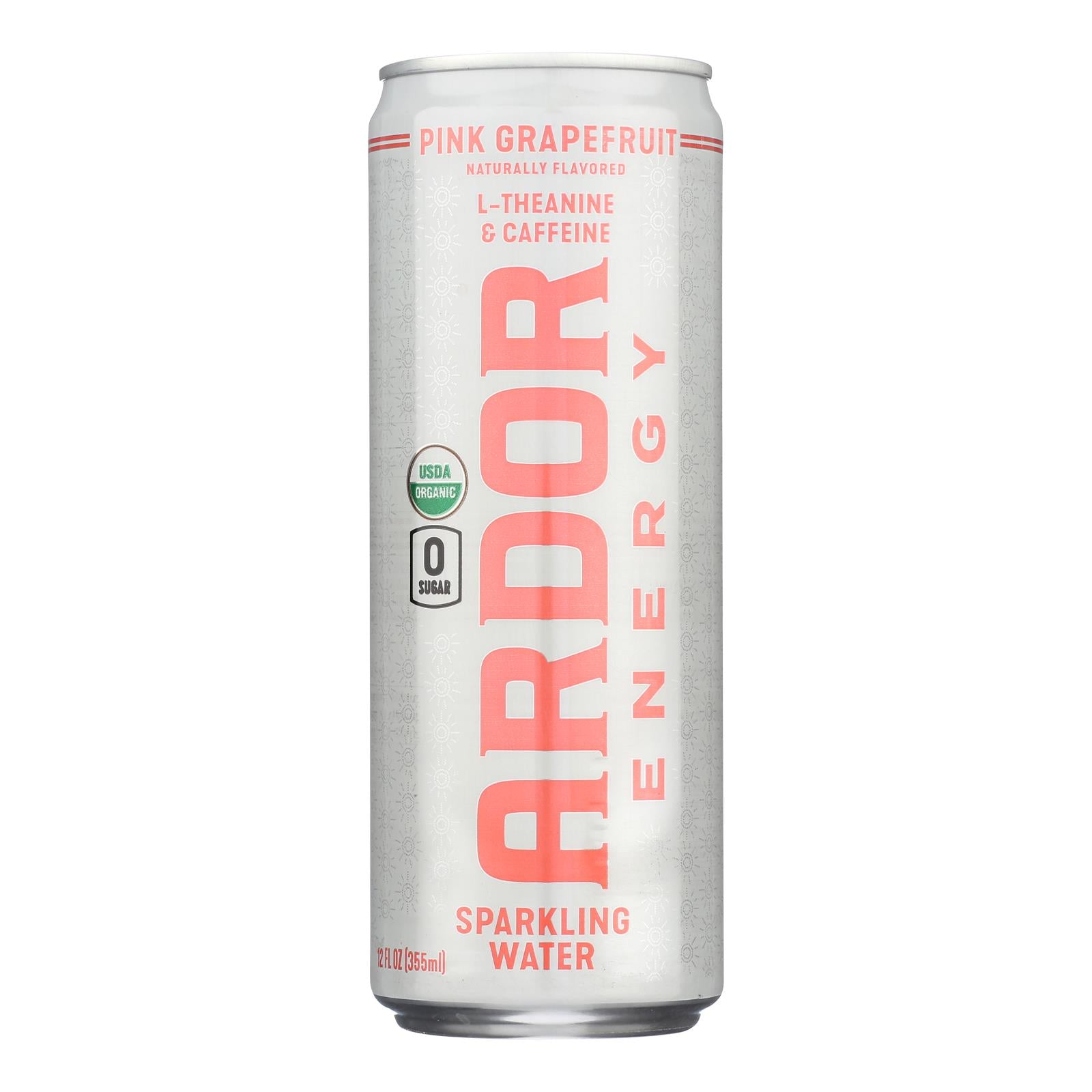 Ardor Sparkling Water - Sparkling Water Pink Grpft - Case of 12-12 FZ
