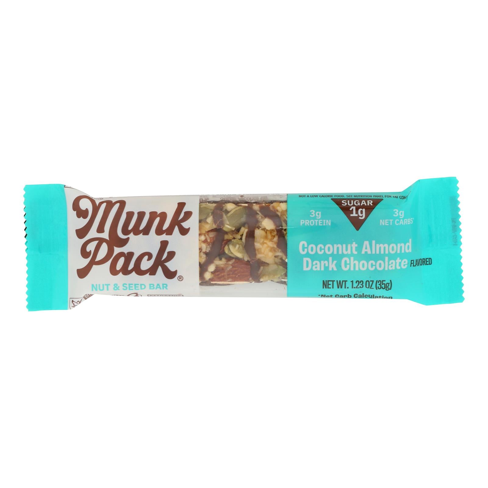 Munk Pack - Br Coconut Almond Dark Chocolate Kto - Case of 12-1.23 OZ