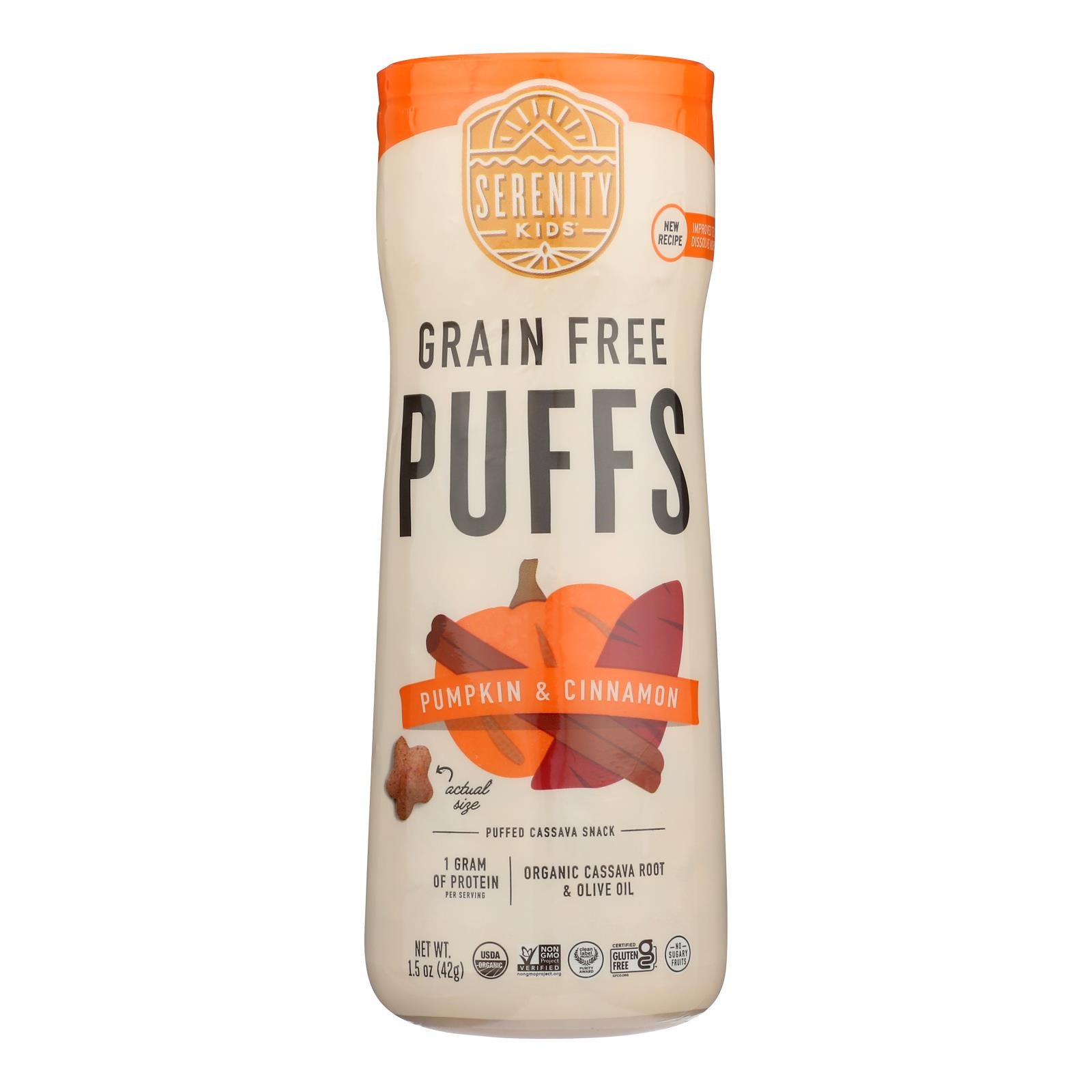 Serenity Kids - Puffs Pumpkin Cinnamon - Case of 6-1.5 OZ