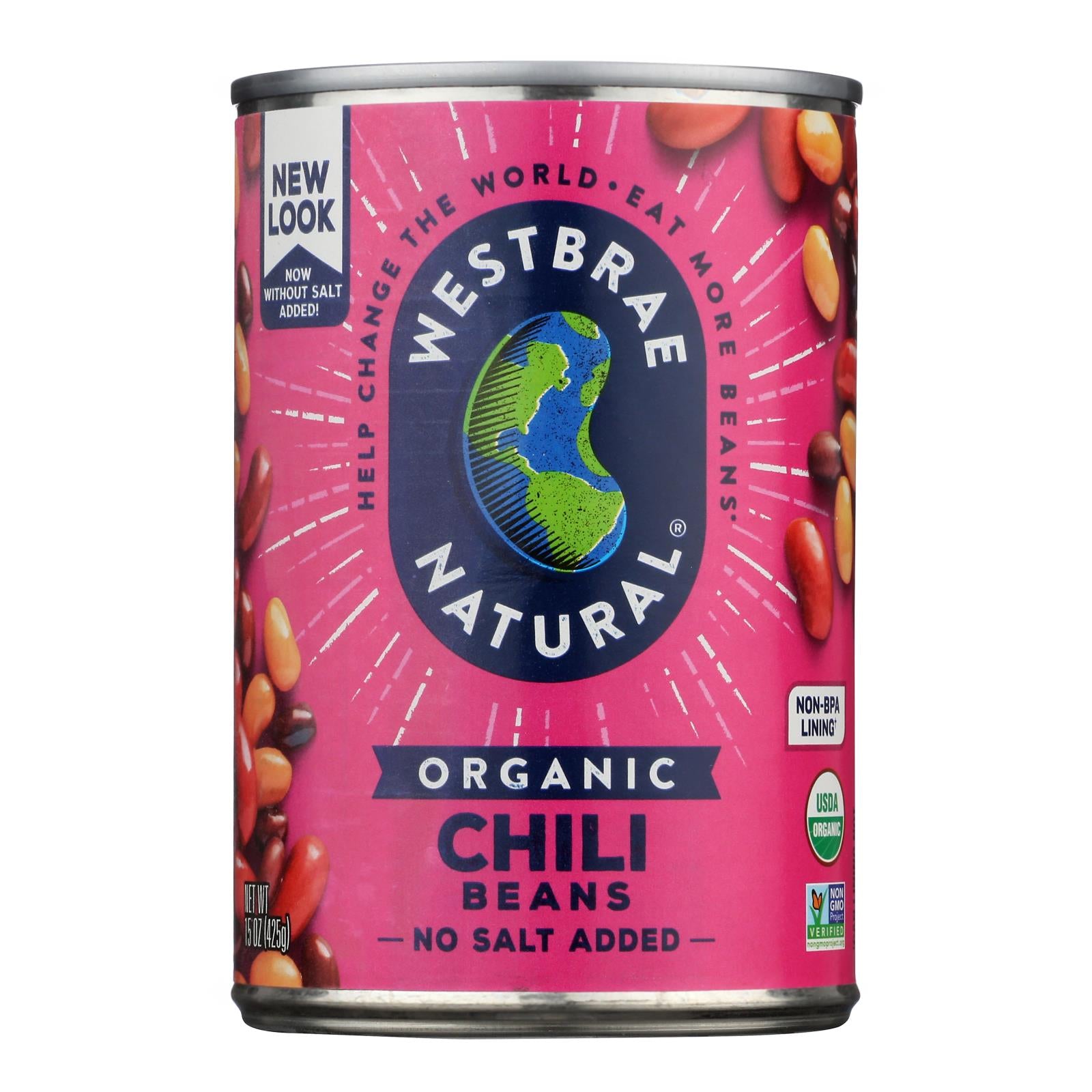 Westbrae Foods Organic Chili Beans - Case of 12 - 15 oz.