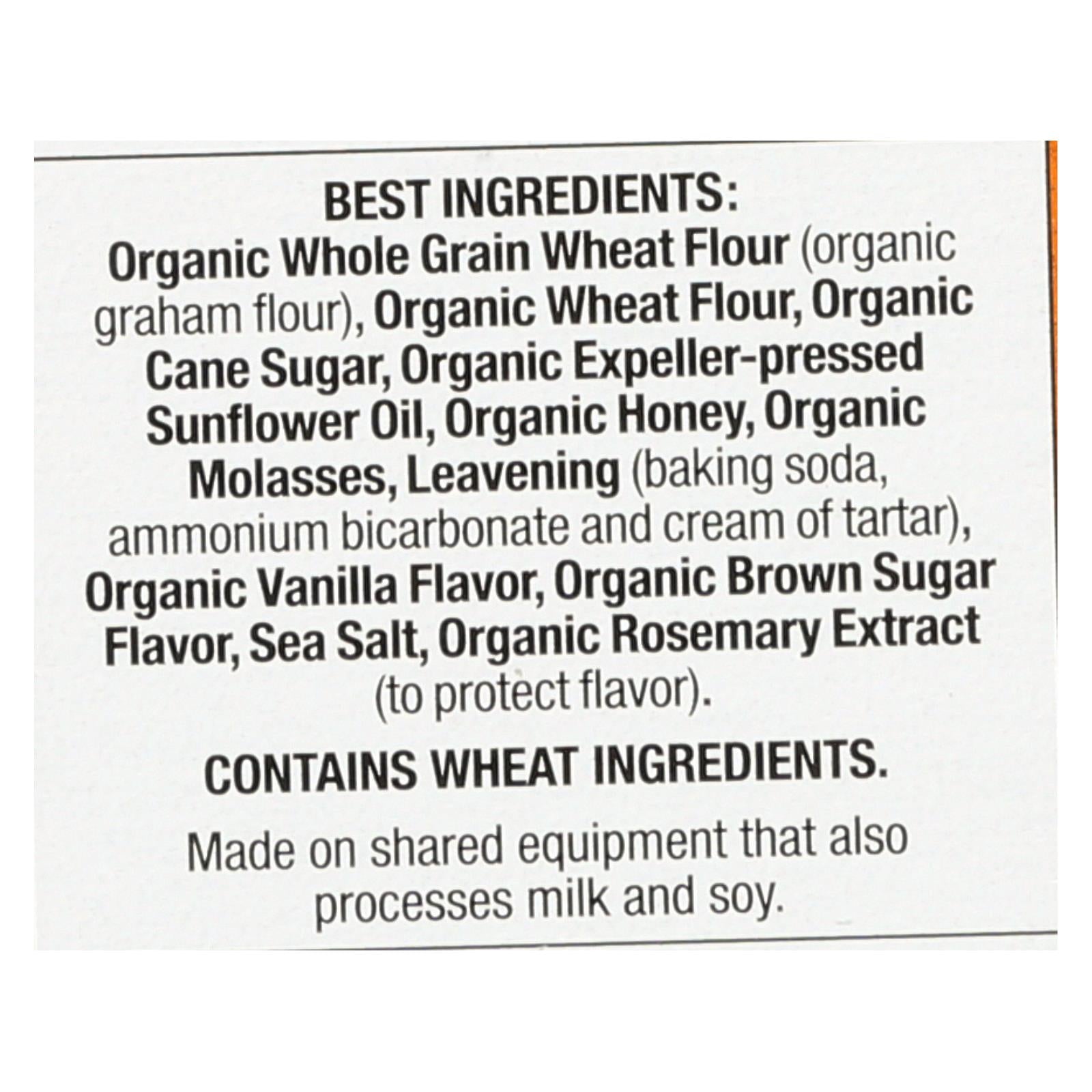 Annie's Homegrown Organic Honey Graham Crackers - Case of 12 - 14.4 oz.