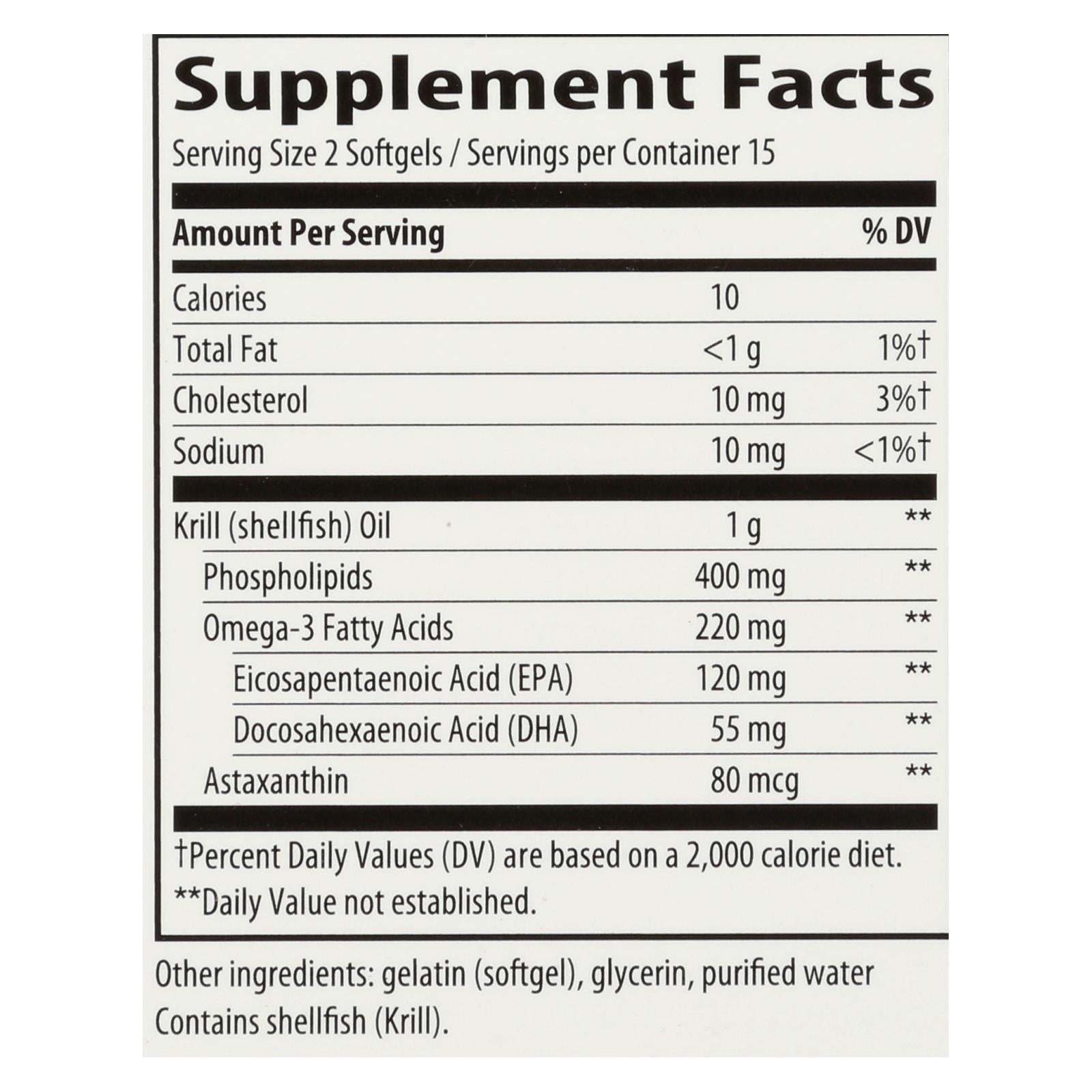 Nature's Way EfaGold Antarctic Krill Oil - 30 Softgels for Heart & Joint Health, No Fishy Aftertaste