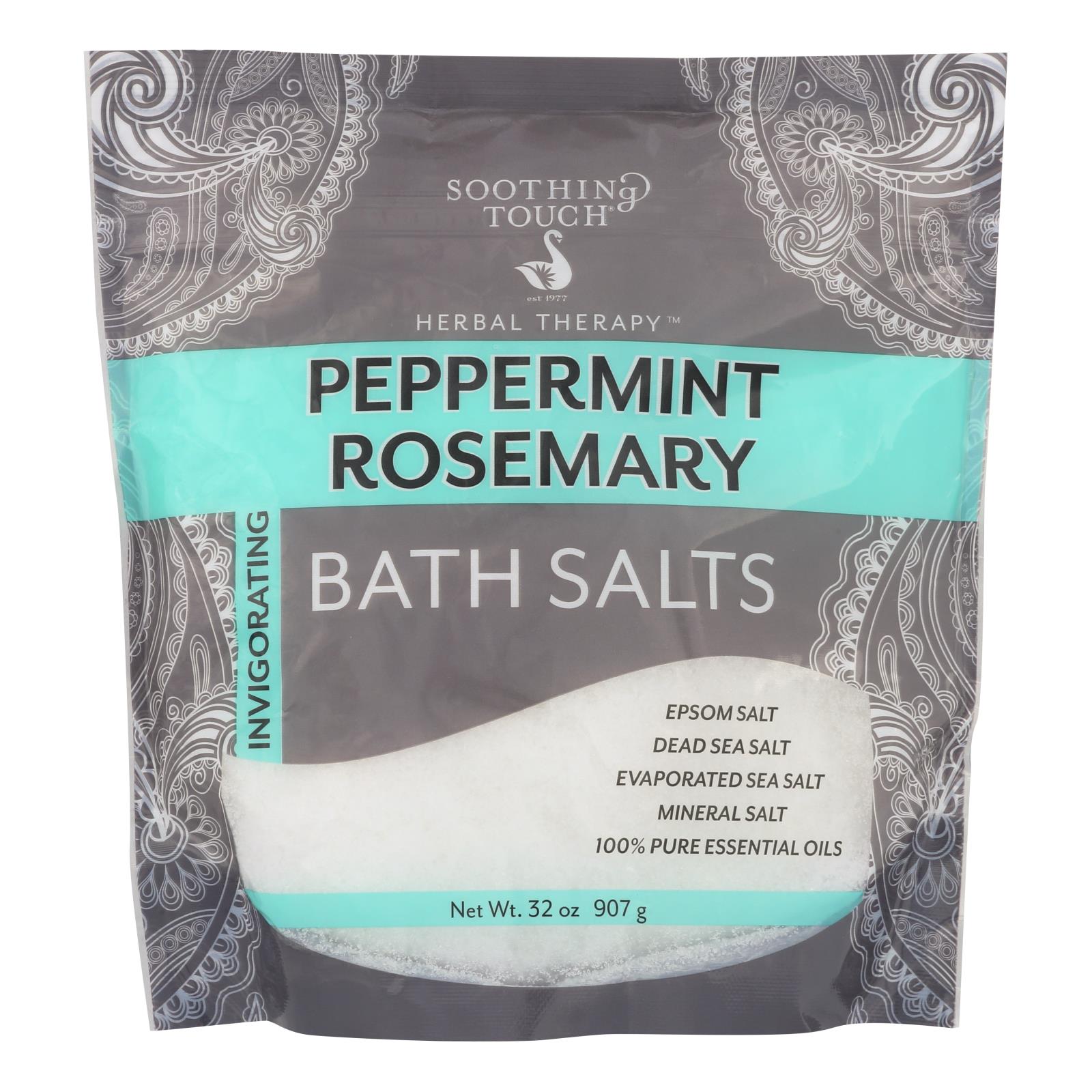 Soothing Touch Bath Salts - Peppermint Rosemary - 32 oz