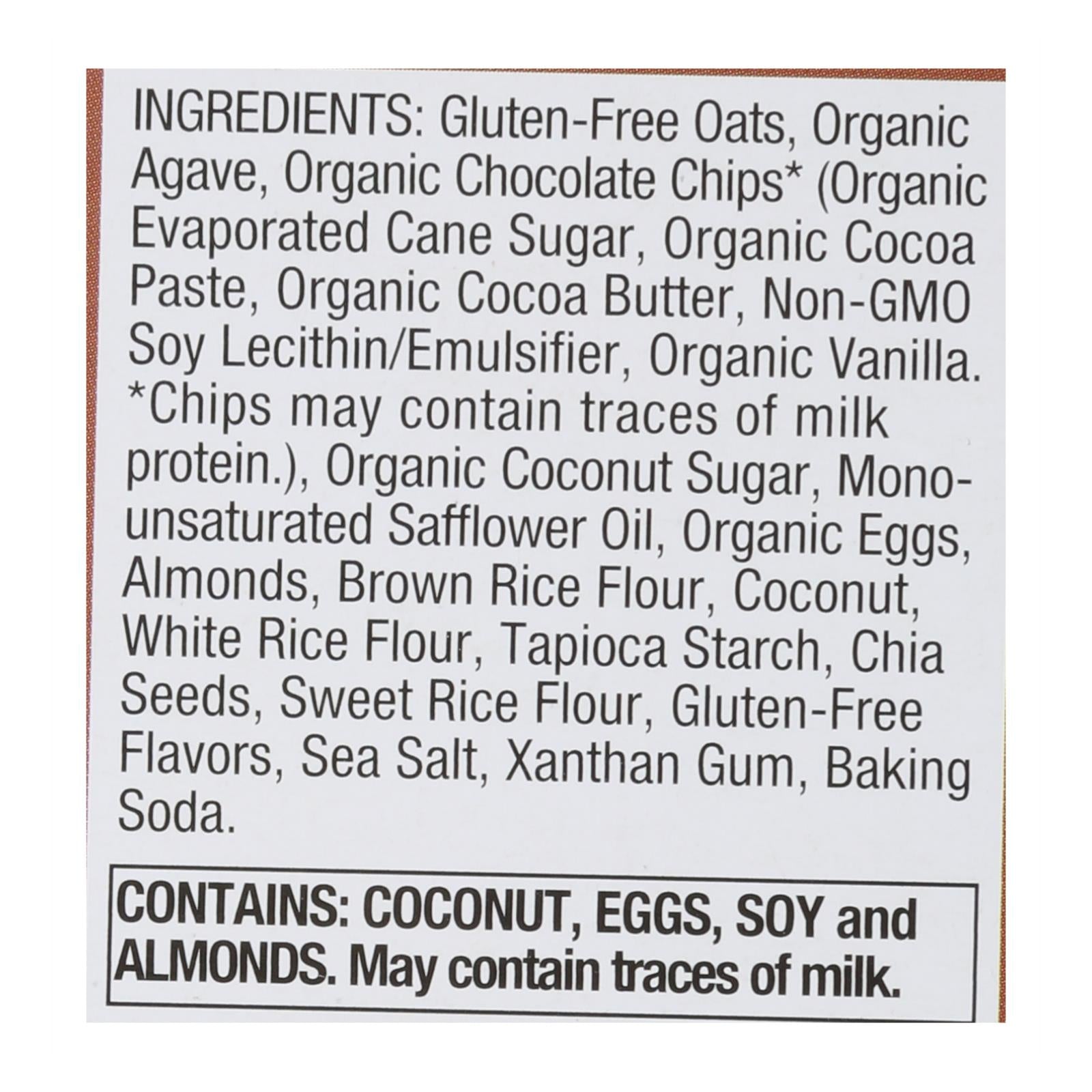 Pamela's Products - Oat Chocolate Chip Whenever Bars - Coconut - Case of 6 - 1.41 oz.