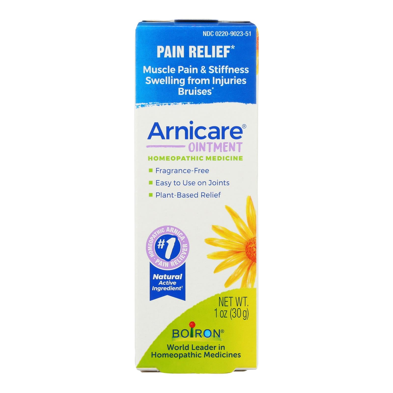Boiron Arnicare Ointment 1 Oz - Natural Homeopathic Pain Relief for Muscle and Joint Discomfort