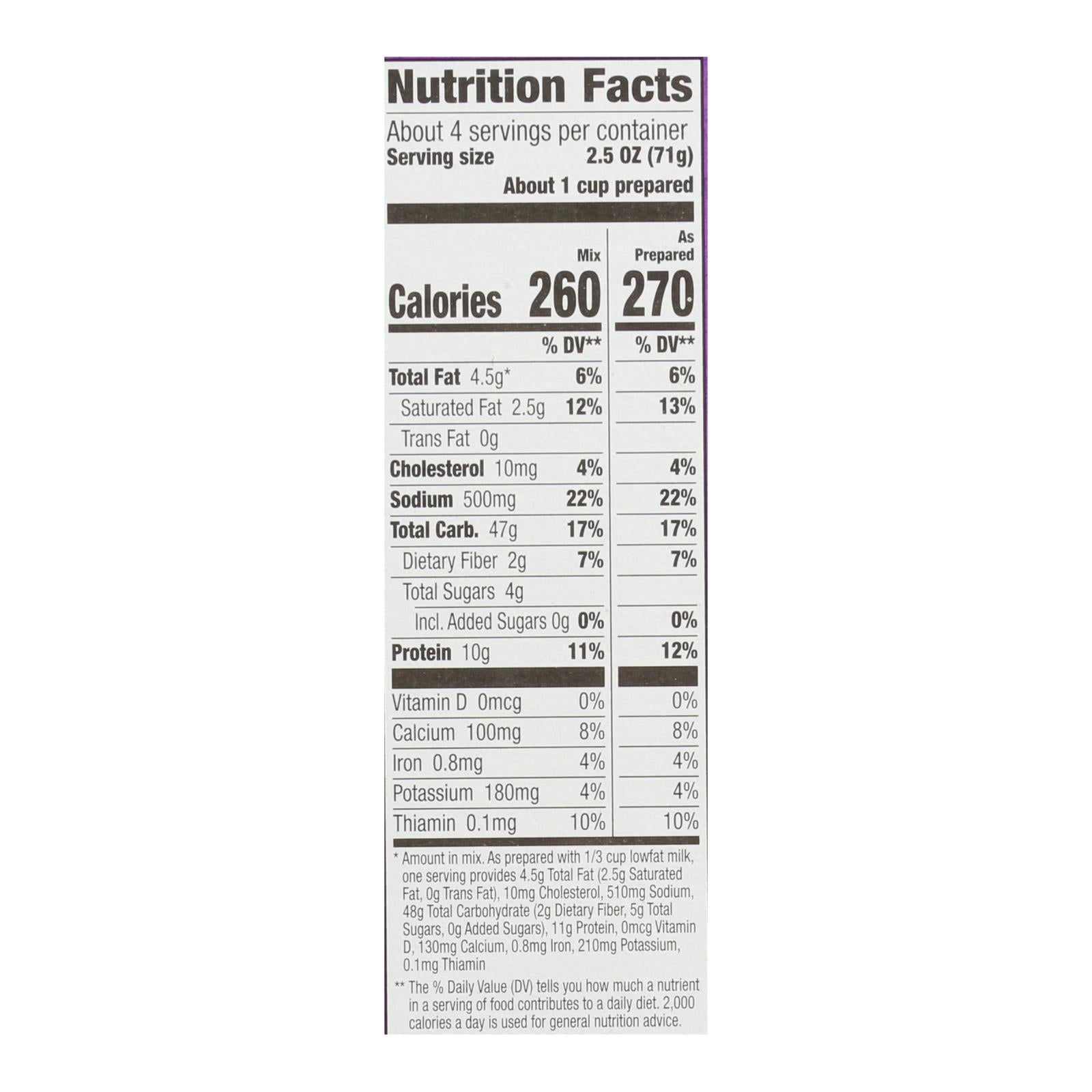 Annie's Homegrown Family Size Shells and White Cheddar Mac and Cheese - Case of 6 - 10.5 oz.