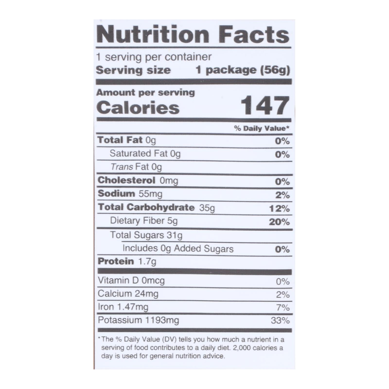 Mavuno Harvest Organic Dried Fruits - Papaya - Case of 6 - 2 oz.