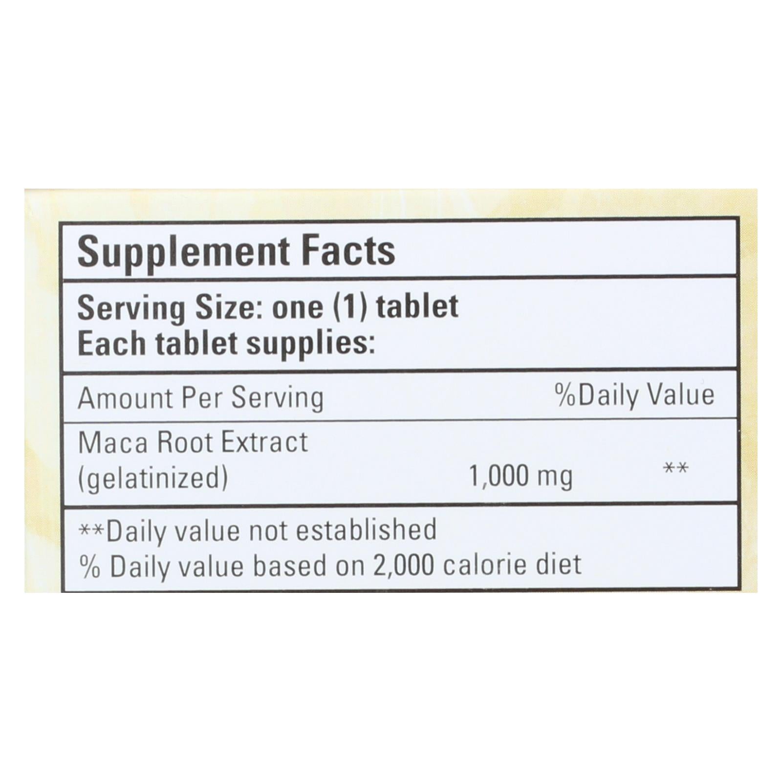 Bio Nutrition Maca-Max 1000 mg - 30 Vegetarian Tablets for Energy, Mental Alertness & Hormonal Balance