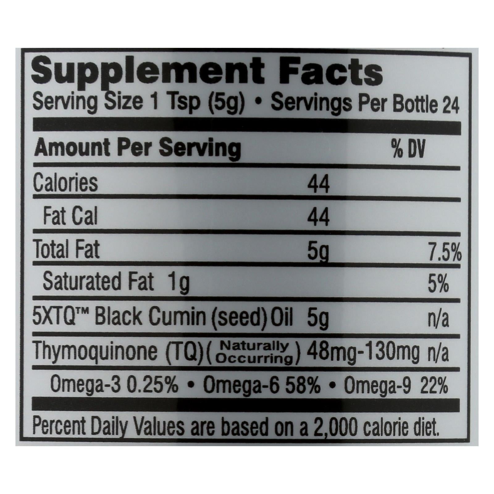 Amazing Herbs Black Seed Oil - 100% Pure Cold-Pressed - 4 Fl Oz for Daily Health Benefits