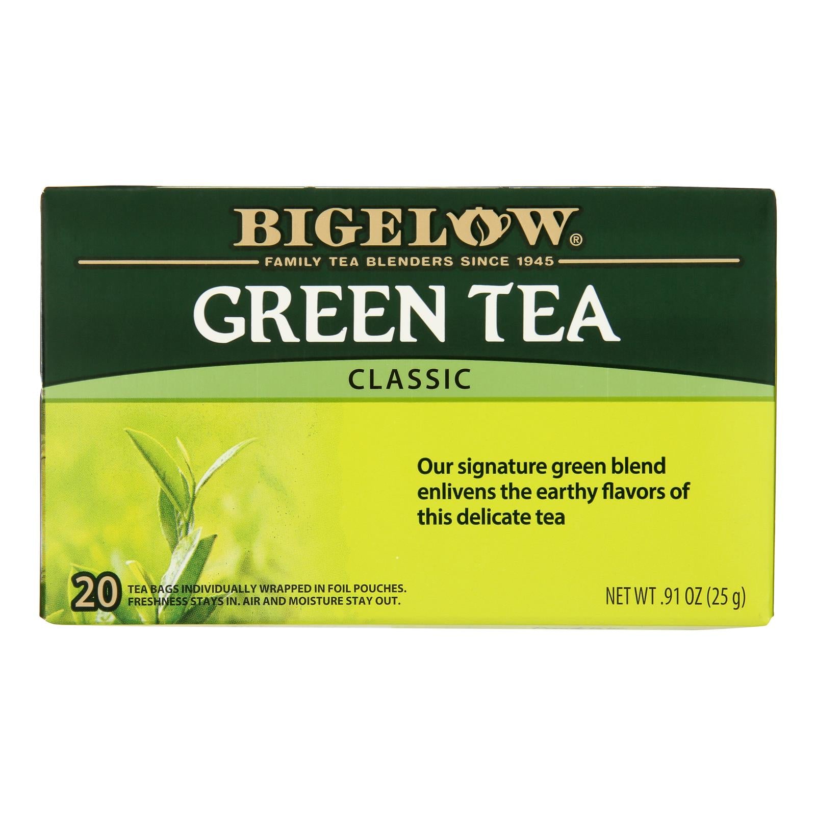 Bigelow Tea Green Tea - Classic - Case of 6 - 20 BAG