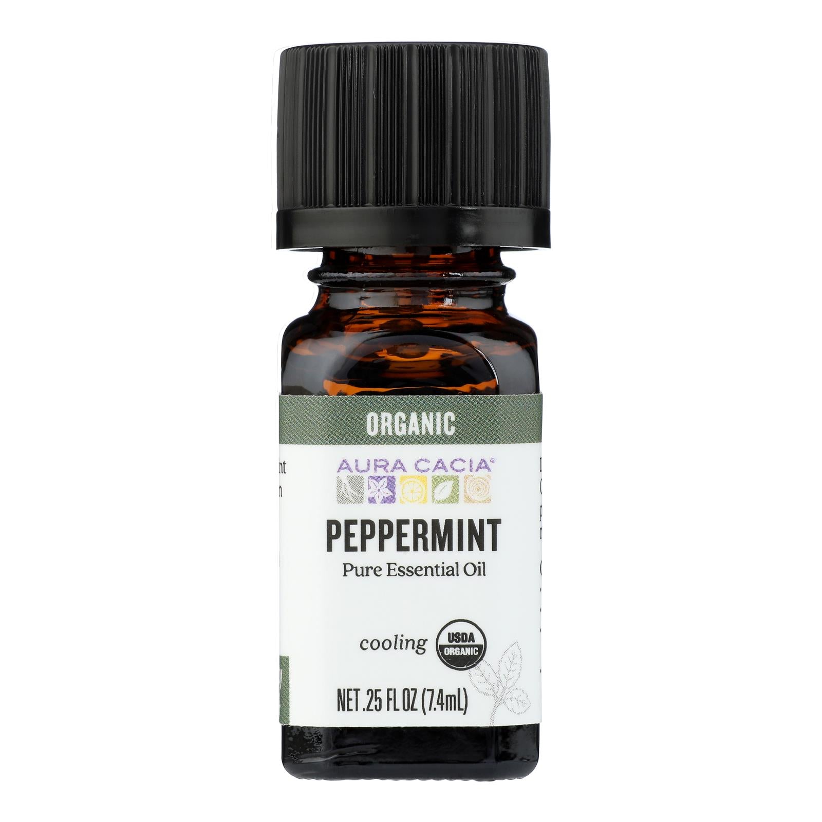 Aura Cacia - Organic Peppermint - .25 oz