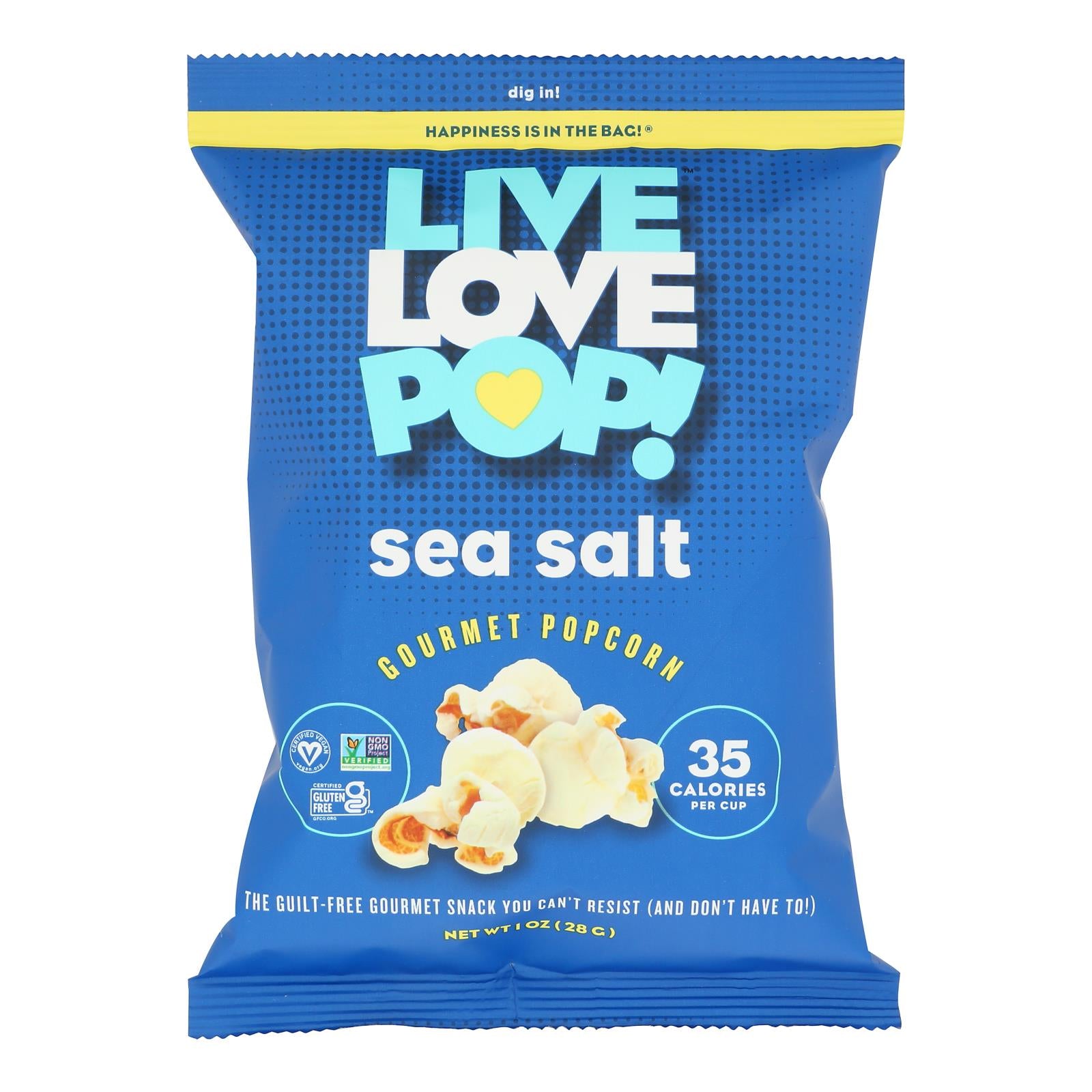 Live Love Pop - Popcorn Sea Salt - Case of 24 - 1.0 OZ