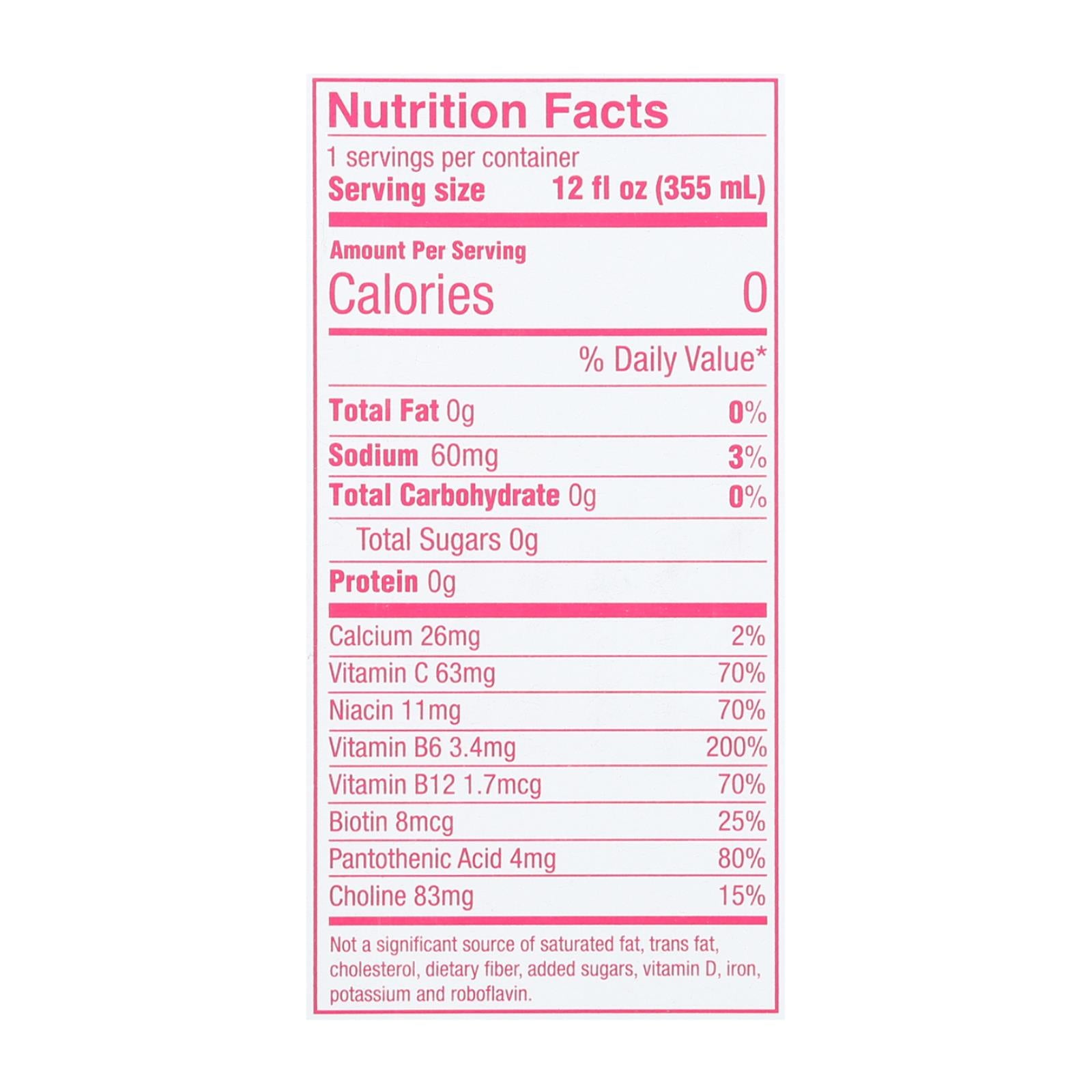 Aspire Healthy Energy - Sparkling Raspberry Acai - Case of 6 - 4/12 OZ