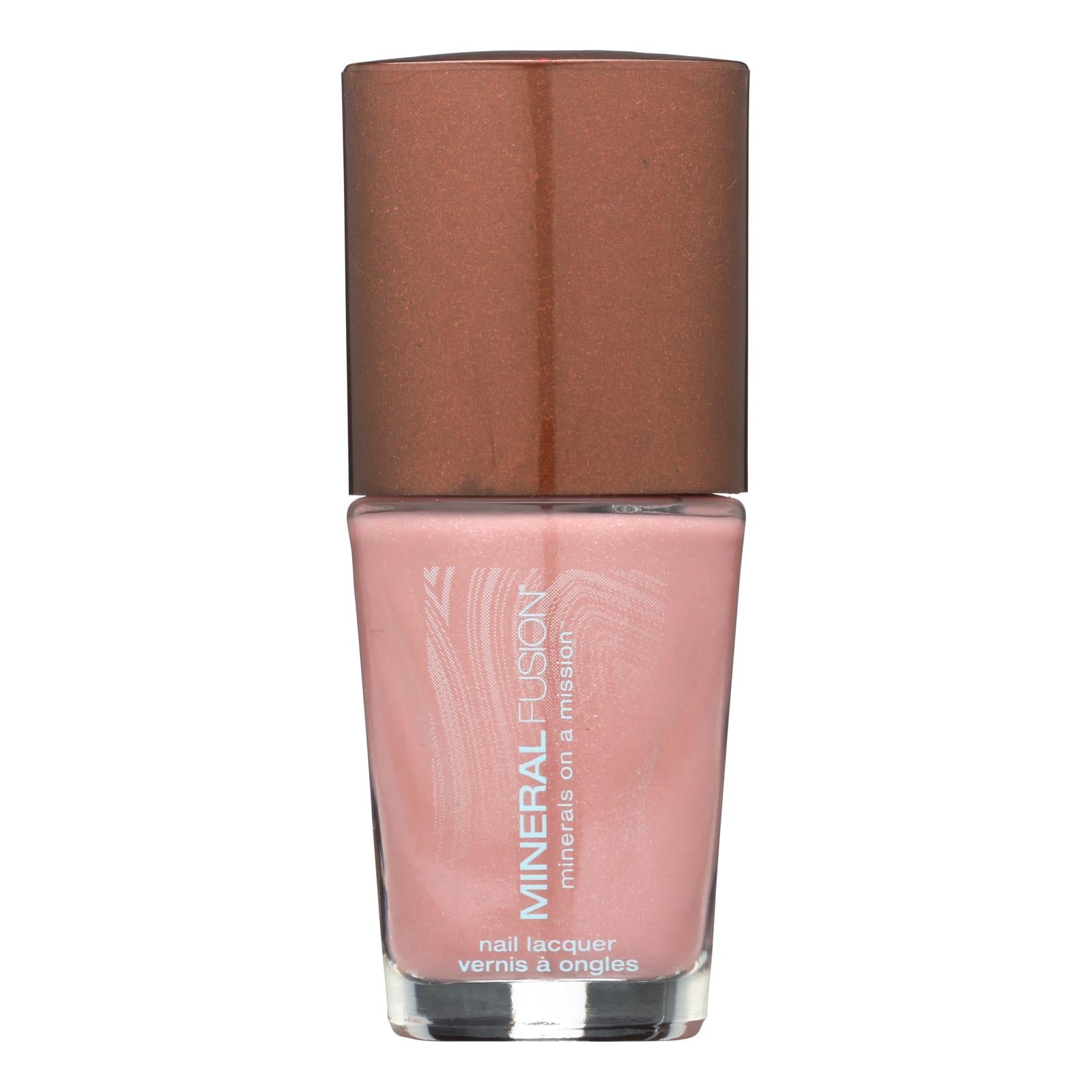 Mineral Fusion Tiara Nail Polish - Shimmery Nude Pink, 100% Vegan & Cruelty-Free, 0.33 oz.