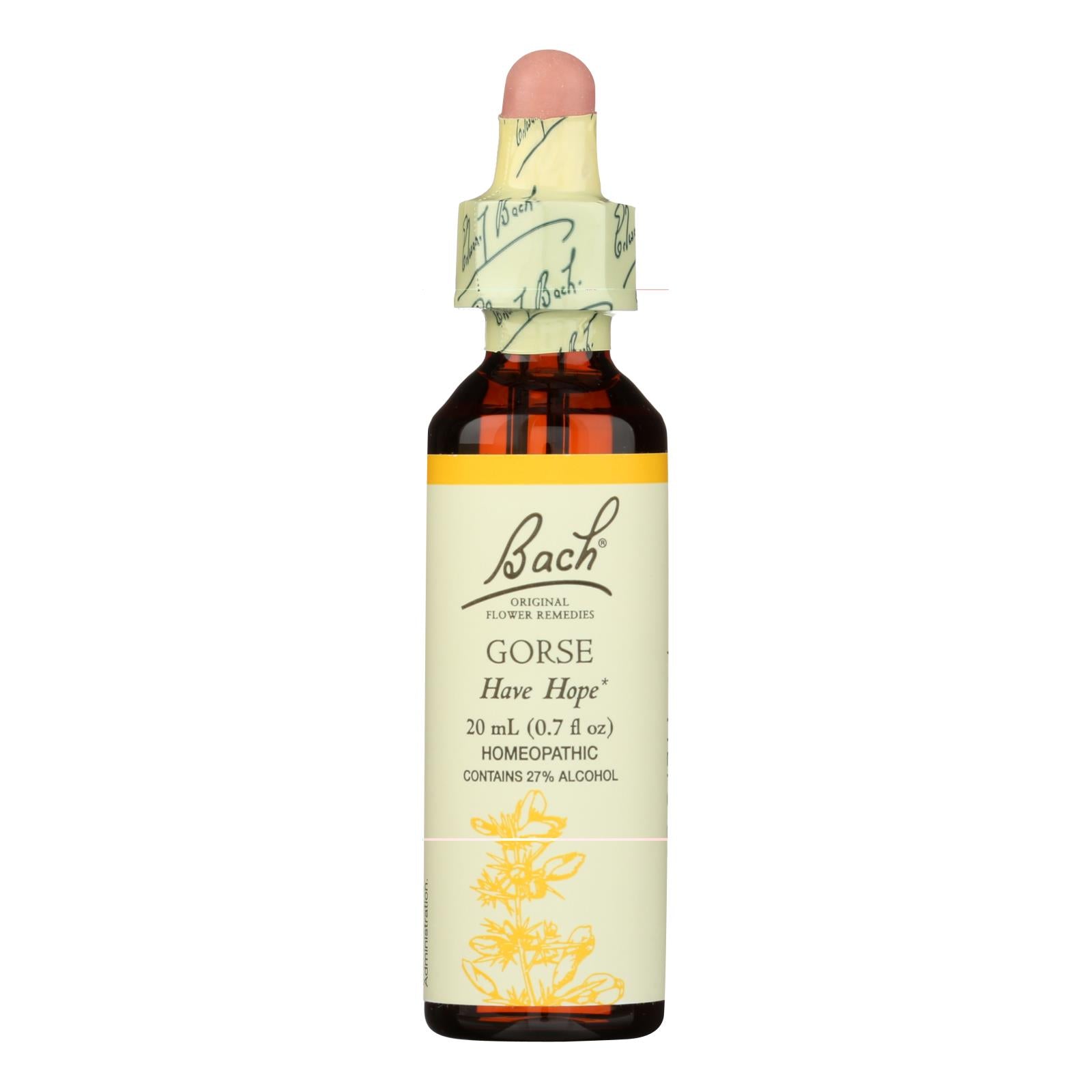 BACH Flower Remedies Essence Gorse 0.7 Fl Oz - Overcome Hopelessness & Restore Faith