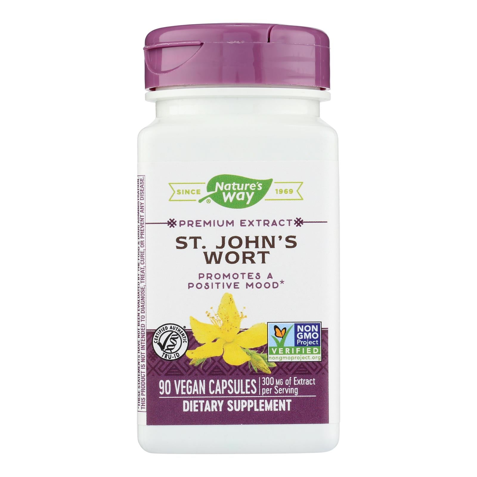 Nature's Way - St John's Wort Standardized - 90 Capsules