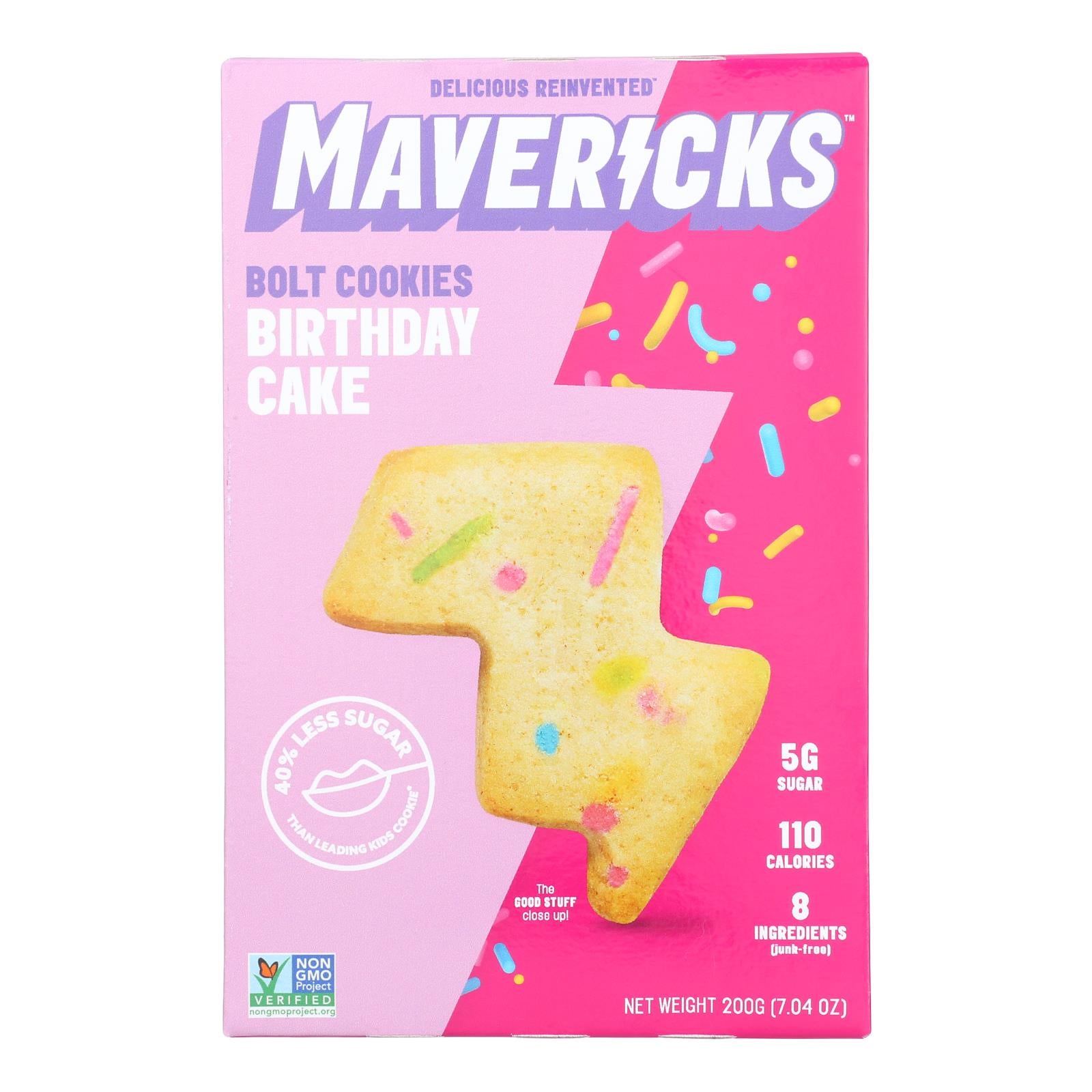Mavericks Snacks - Cookiez Birthday Cake - Case of 8-7.04 OZ