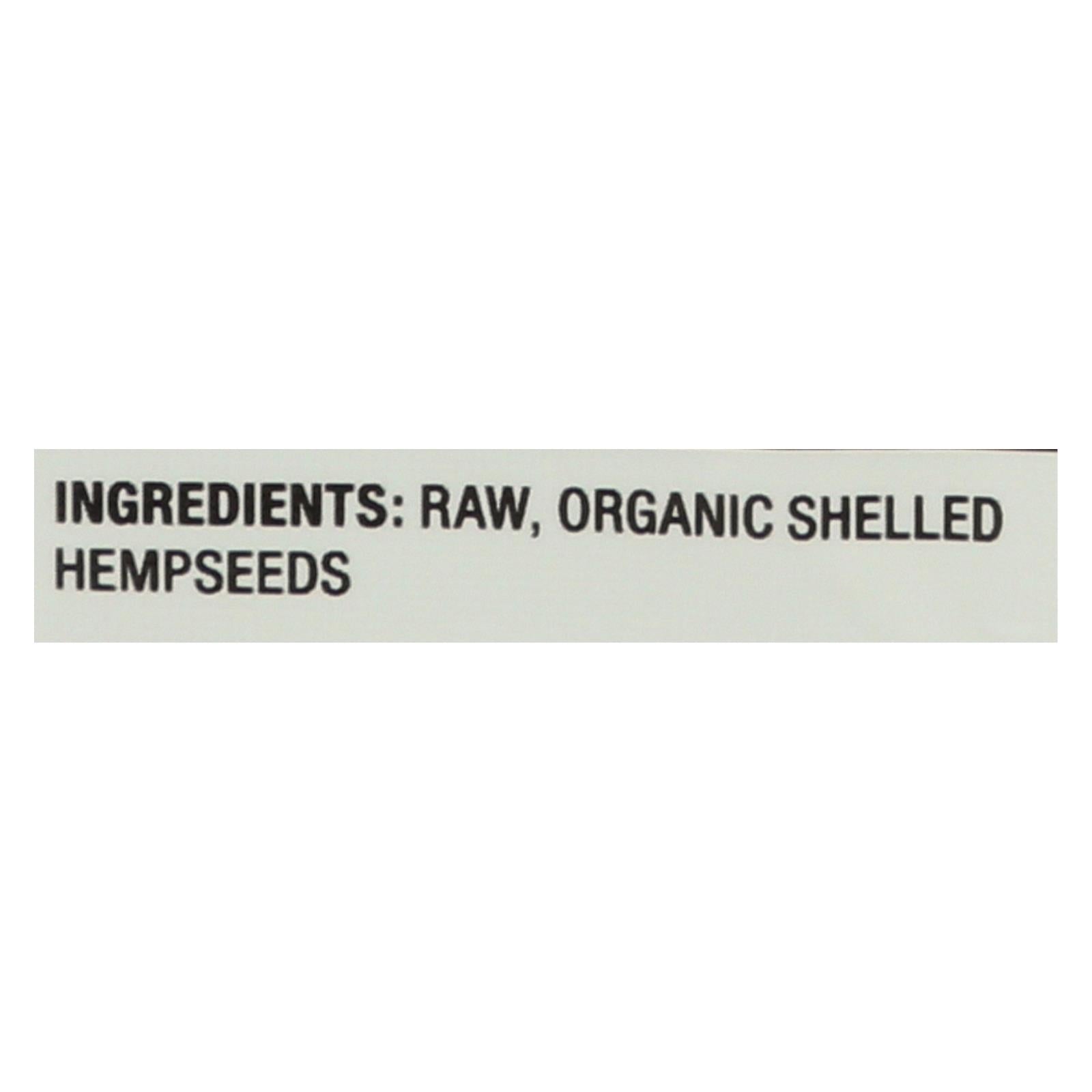 Nutiva Certified Organic Hempseed - Shelled - 8 oz - Case of 6