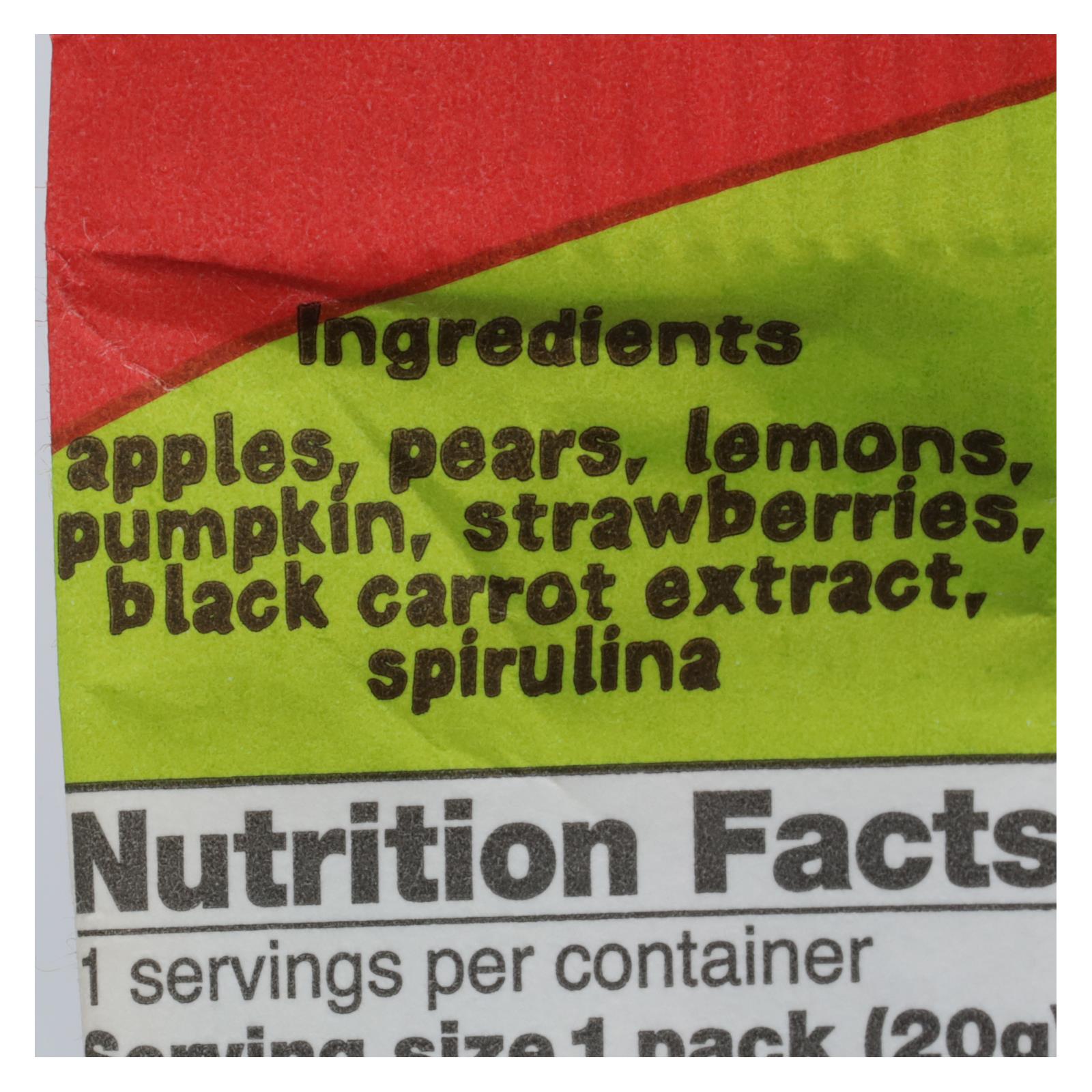 Bear - Real Fruit Yoyo Straw Apple - Case of 6 - 3.5 OZ