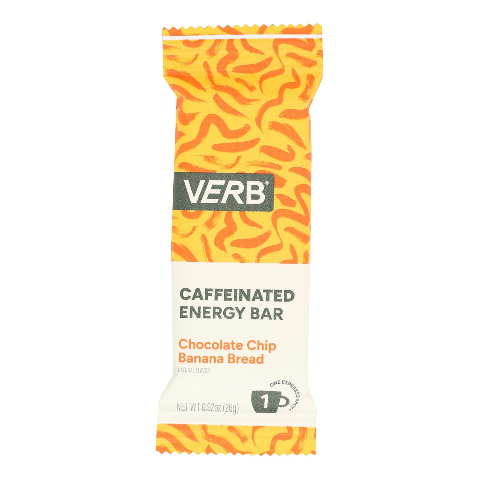 Verb Energy - Energy Bar Cchip Ban Brd - Case of 16-.92 OZ