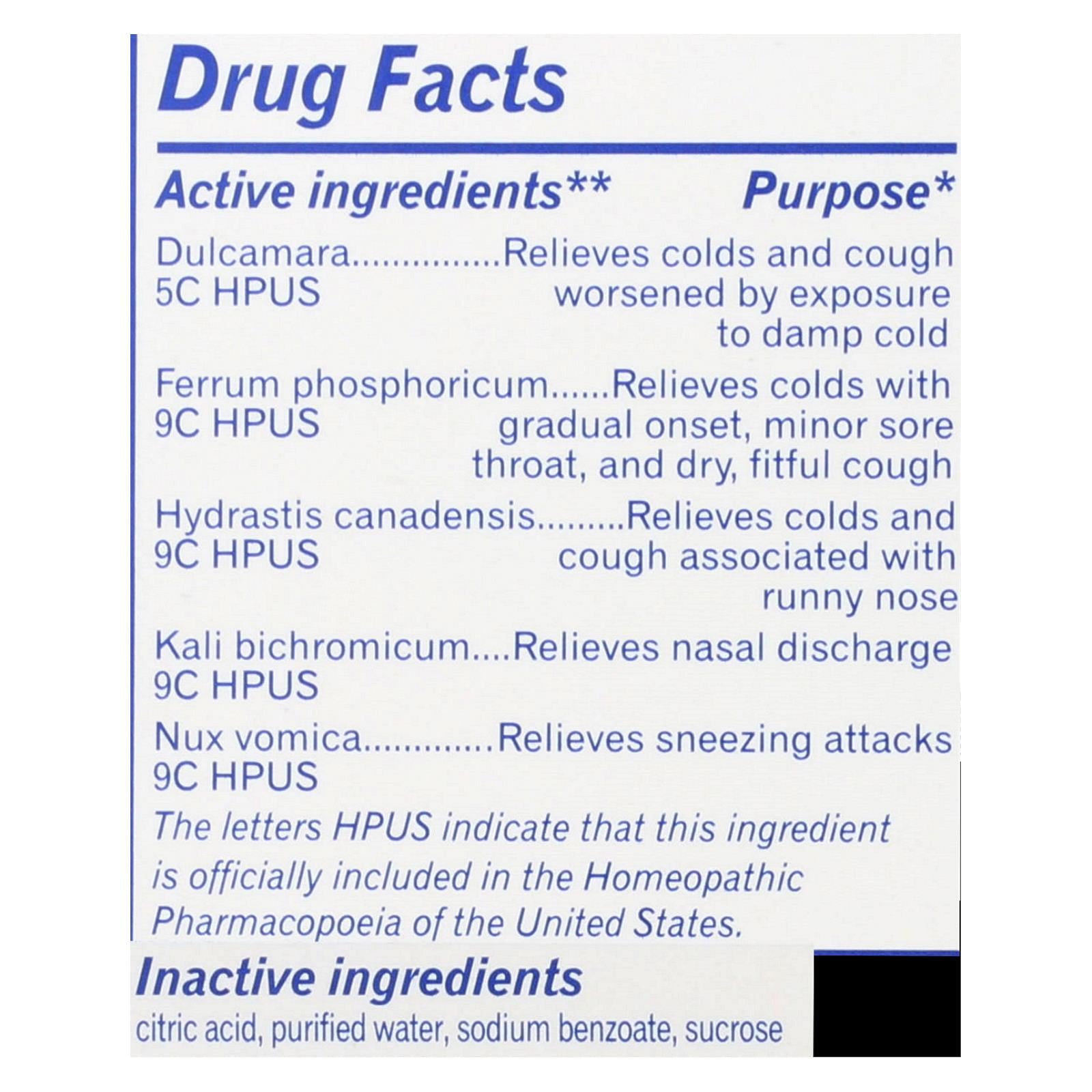 Boiron Chestal Cold & Cough for Adults - Homeopathic Relief for Congestion & Runny Nose - 6.7 fl oz