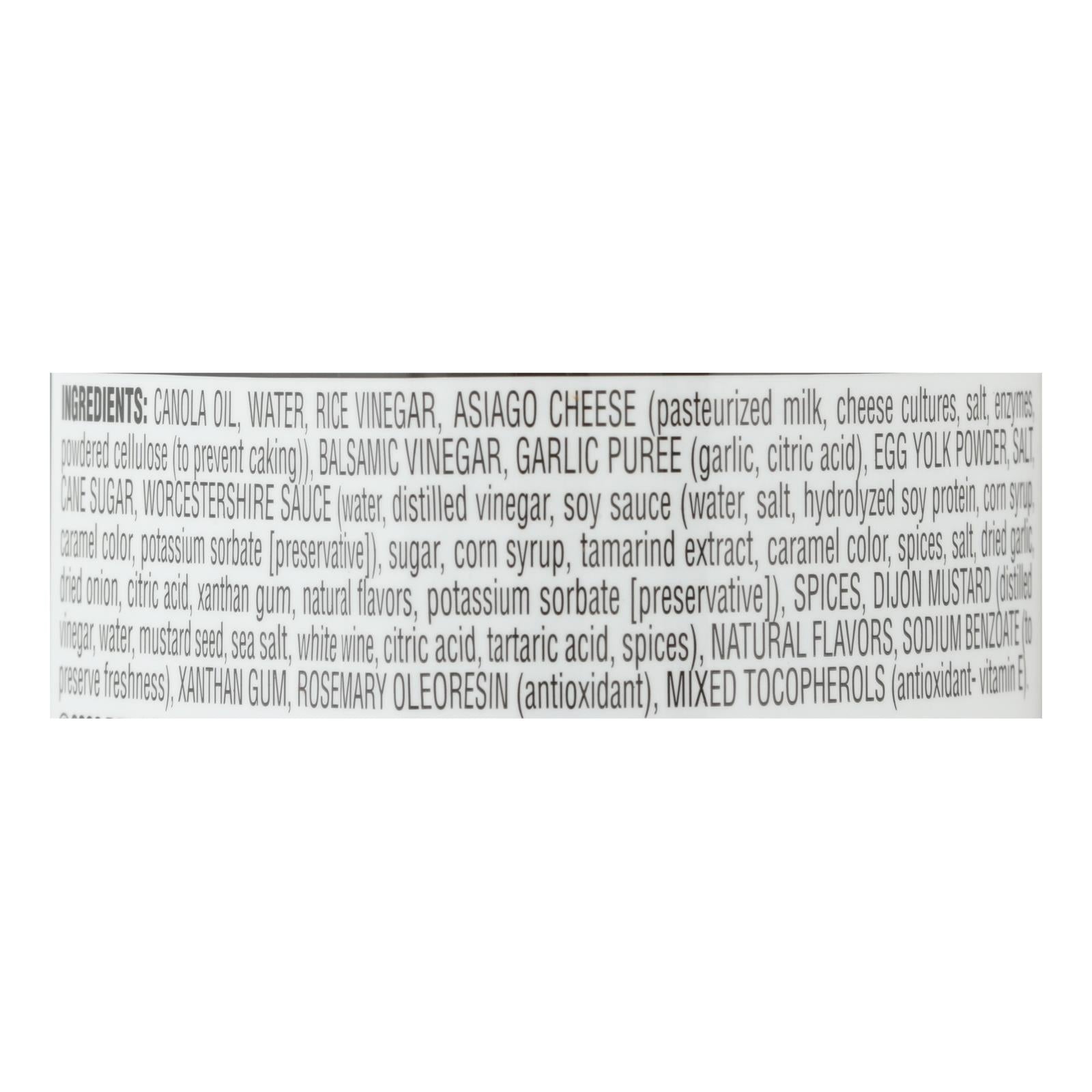 Brianna's - Salad Dressing - Asiago Caesar - Case of 6 - 12 Fl oz.