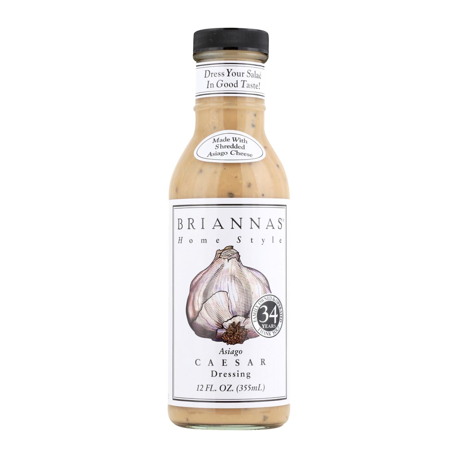 Brianna's - Salad Dressing - Asiago Caesar - Case of 6 - 12 Fl oz.