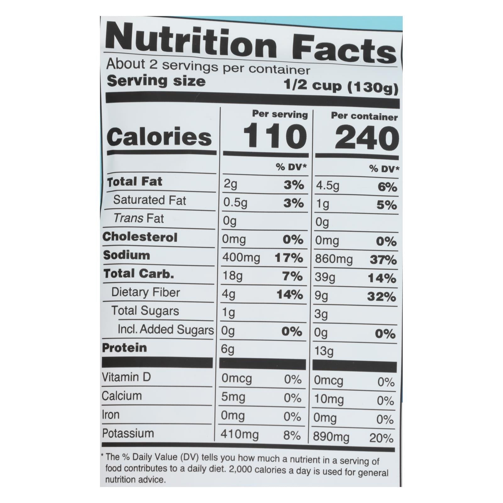 A Dozen Cousins - Ready to Eat Beans - Cuban Black - Case of 6 - 10 oz.