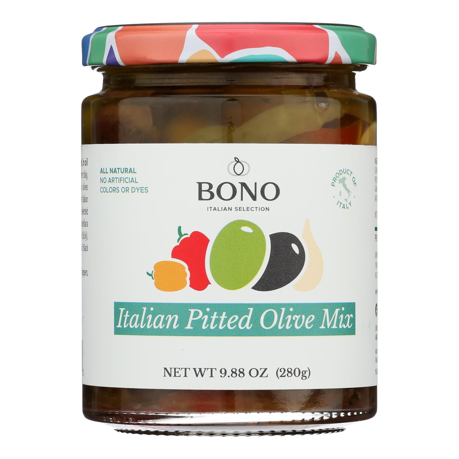 Bono - Olive Mix Italian Pitted - Case of 6-9.88 OZ
