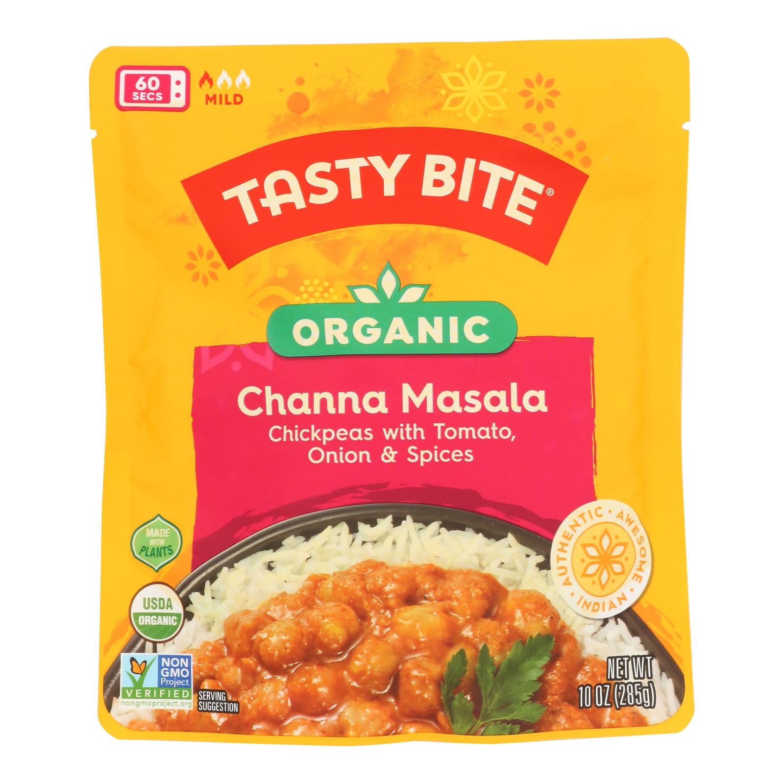 Tasty Bite Entree - Indian Cuisine - Channa Masala - 10 oz - case of 6