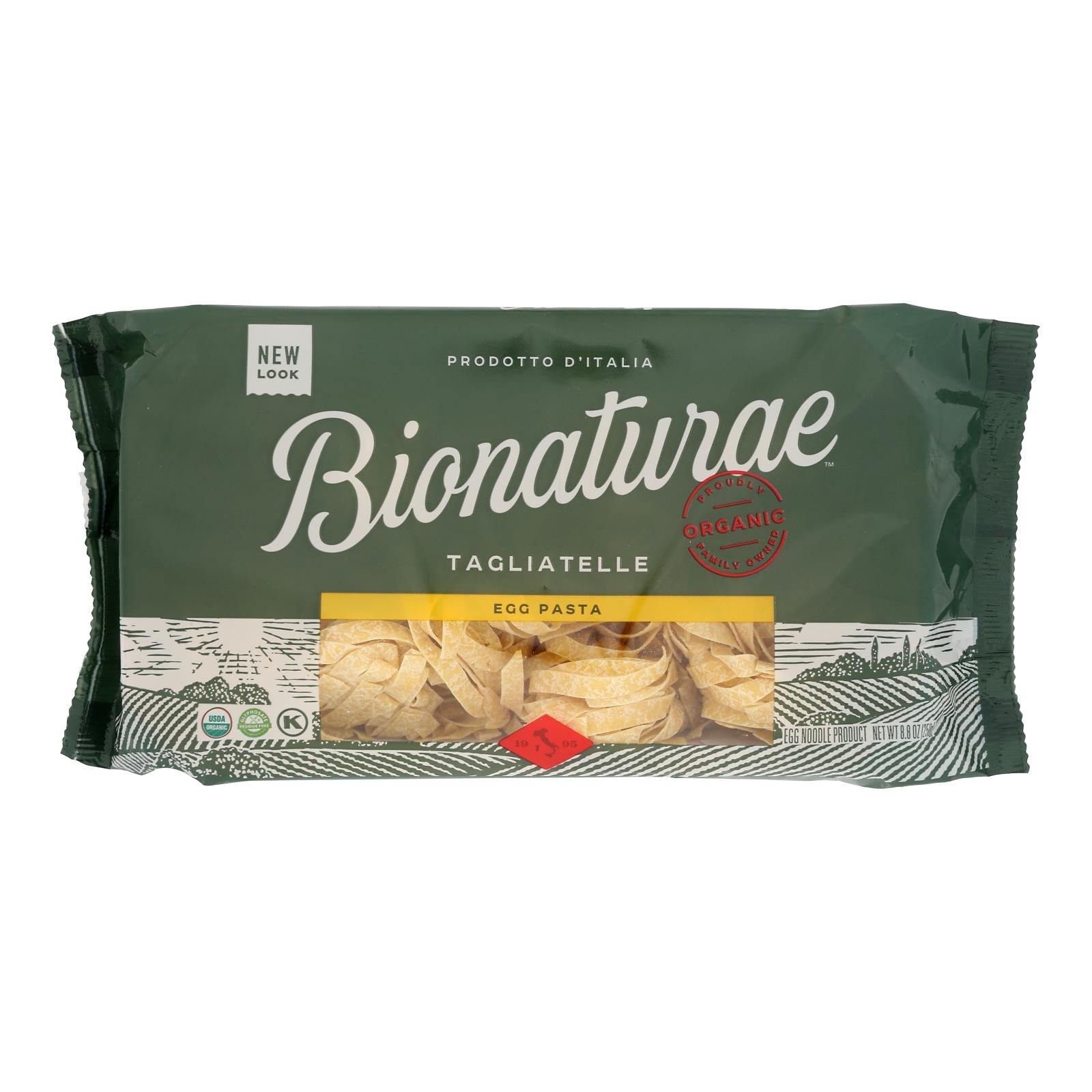 Bionaturae Egg Pasta - Durum Semolina - Case of 12 - 8.8 oz.