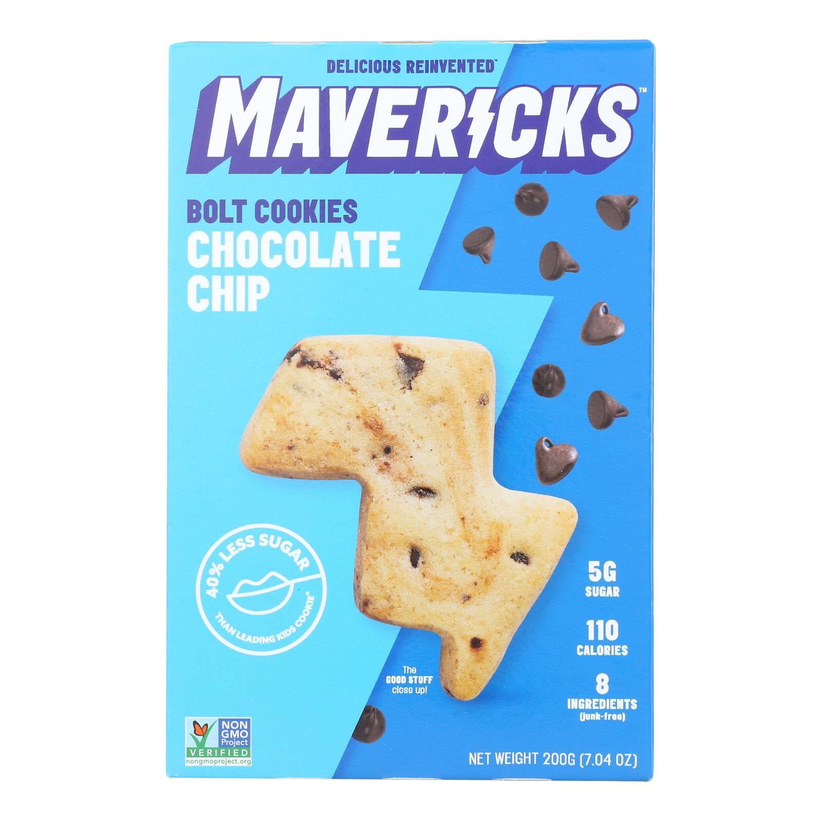 Mavericks Snacks - Cookiez Non Stop Chocolate - Case of 8-7.04 OZ