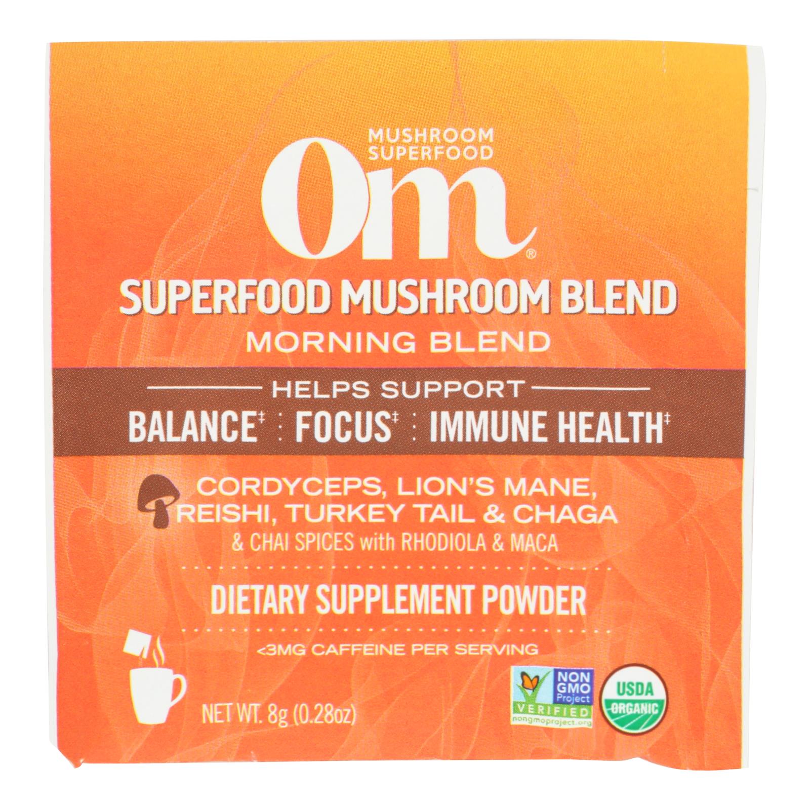 Om - Mush Morn Energy Blend - Case of 10-.28 OZ