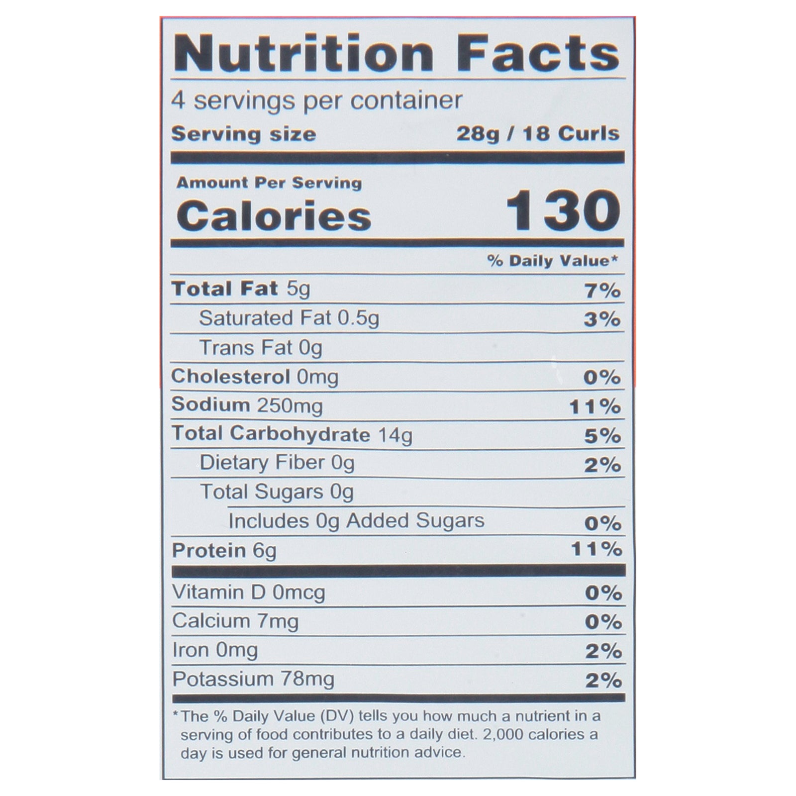 Lesser Evil - Power Curls No-Cheese Cheesiness - Case of 12-4 OZ