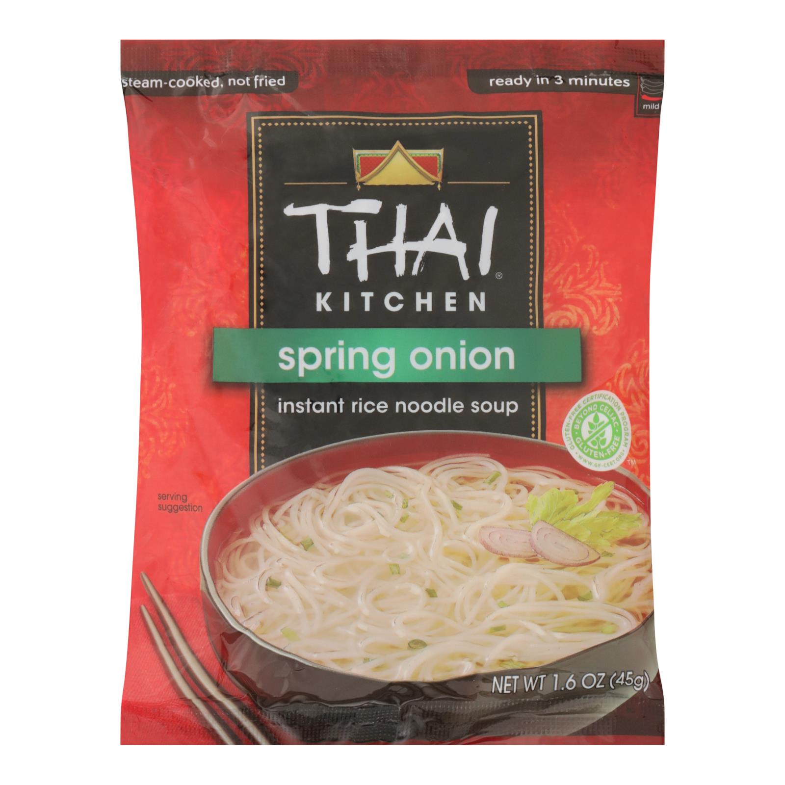 Thai Kitchen Instant Rice Noodle Soup - Spring Onion - Mild - 1.6 oz - Case of 6