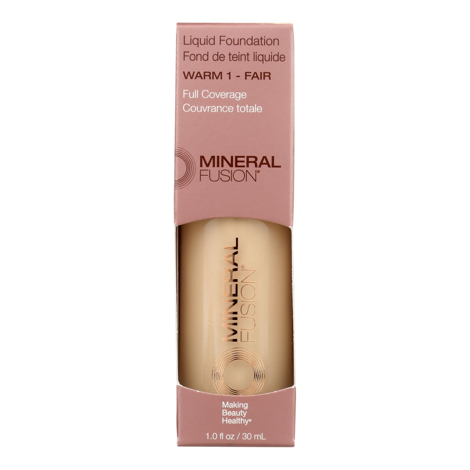 Mineral Fusion - Mkup Liquid Foundation Warm1 - 1 Each-1 FZ