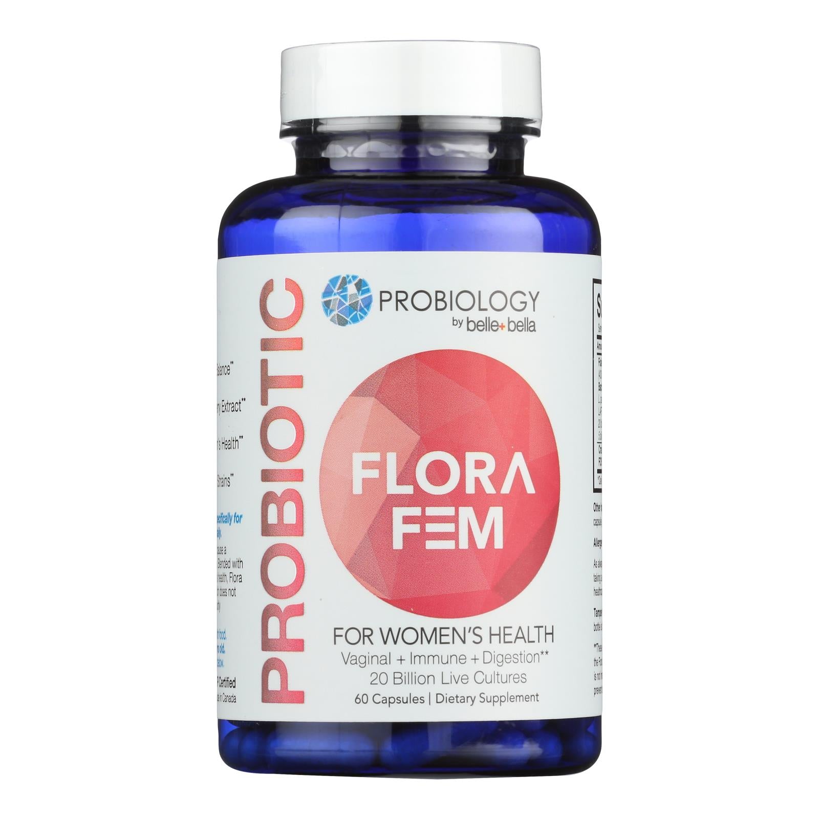 Belle and Bella - Probiotic Flora Fem - 60 Capsules