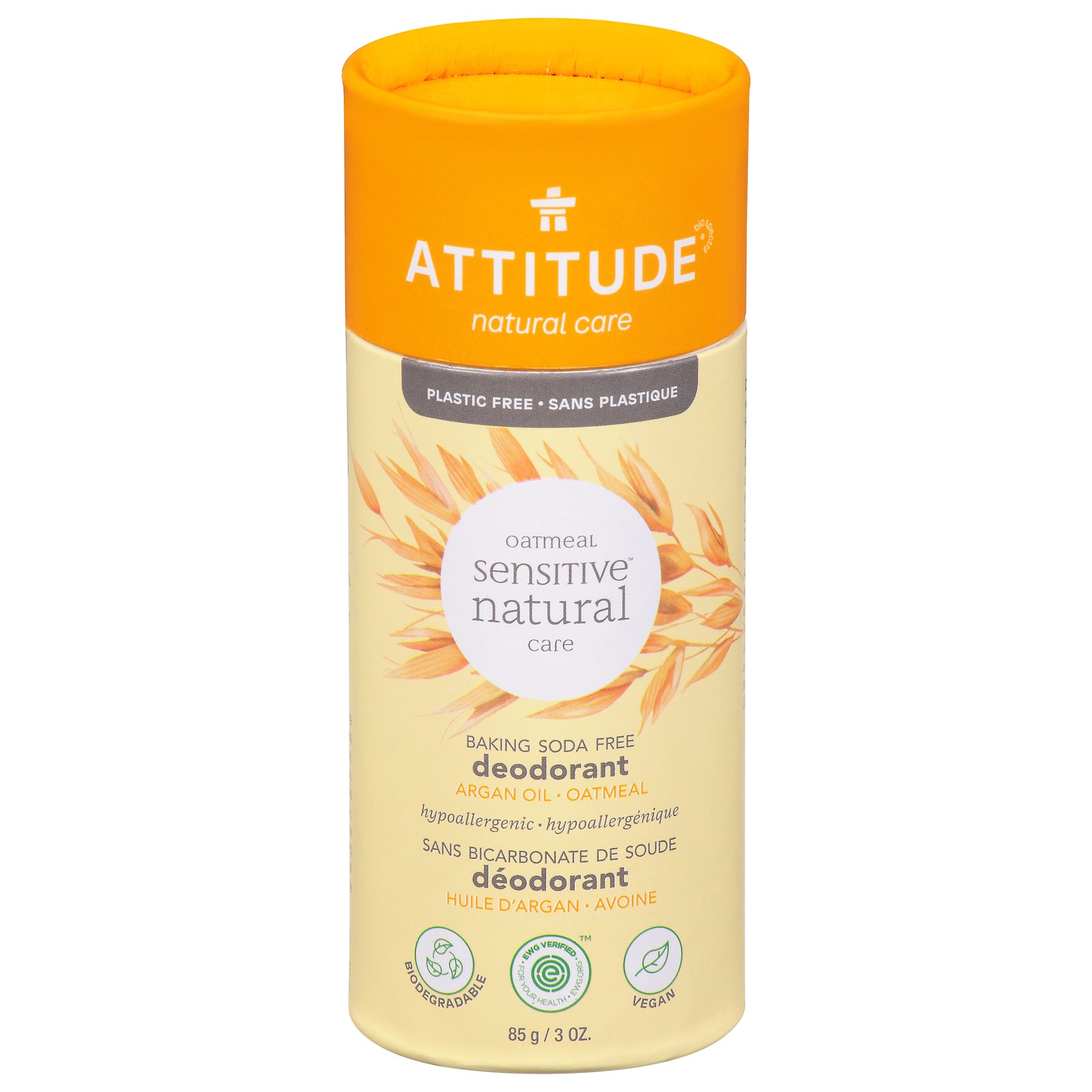 Attitude - Deodorant Snstv Argan Oil - 1 Each-3 OZ